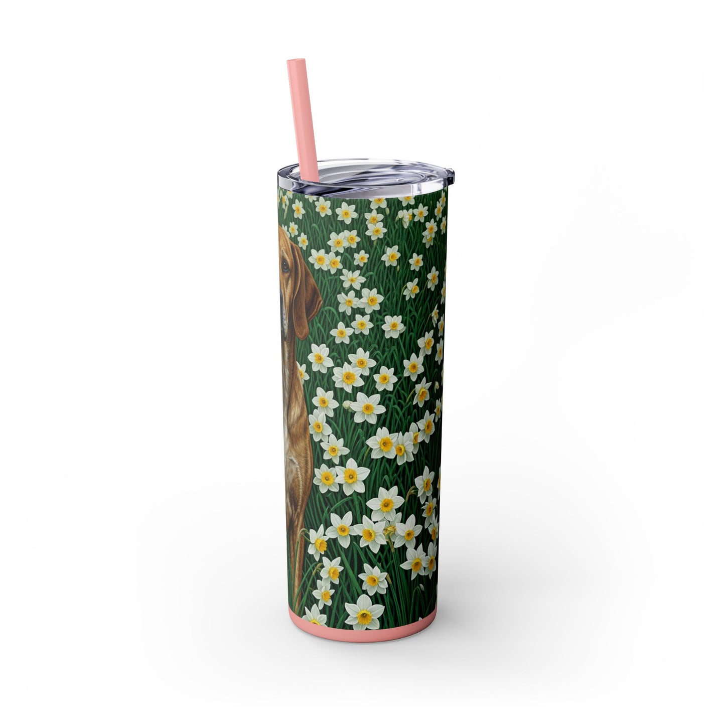 Porcelaine Tumbler with Straw, 20oz