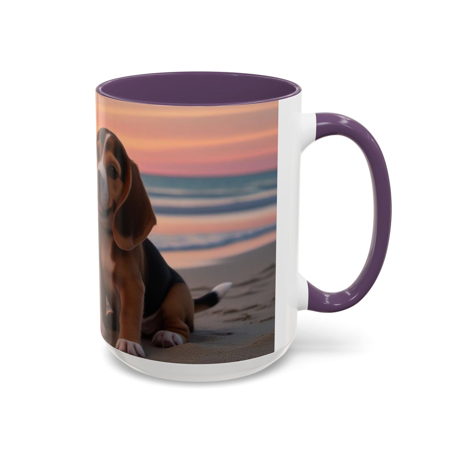 Beagle Love Accent Coffee Mug - Perfect Gift for Dog Lovers