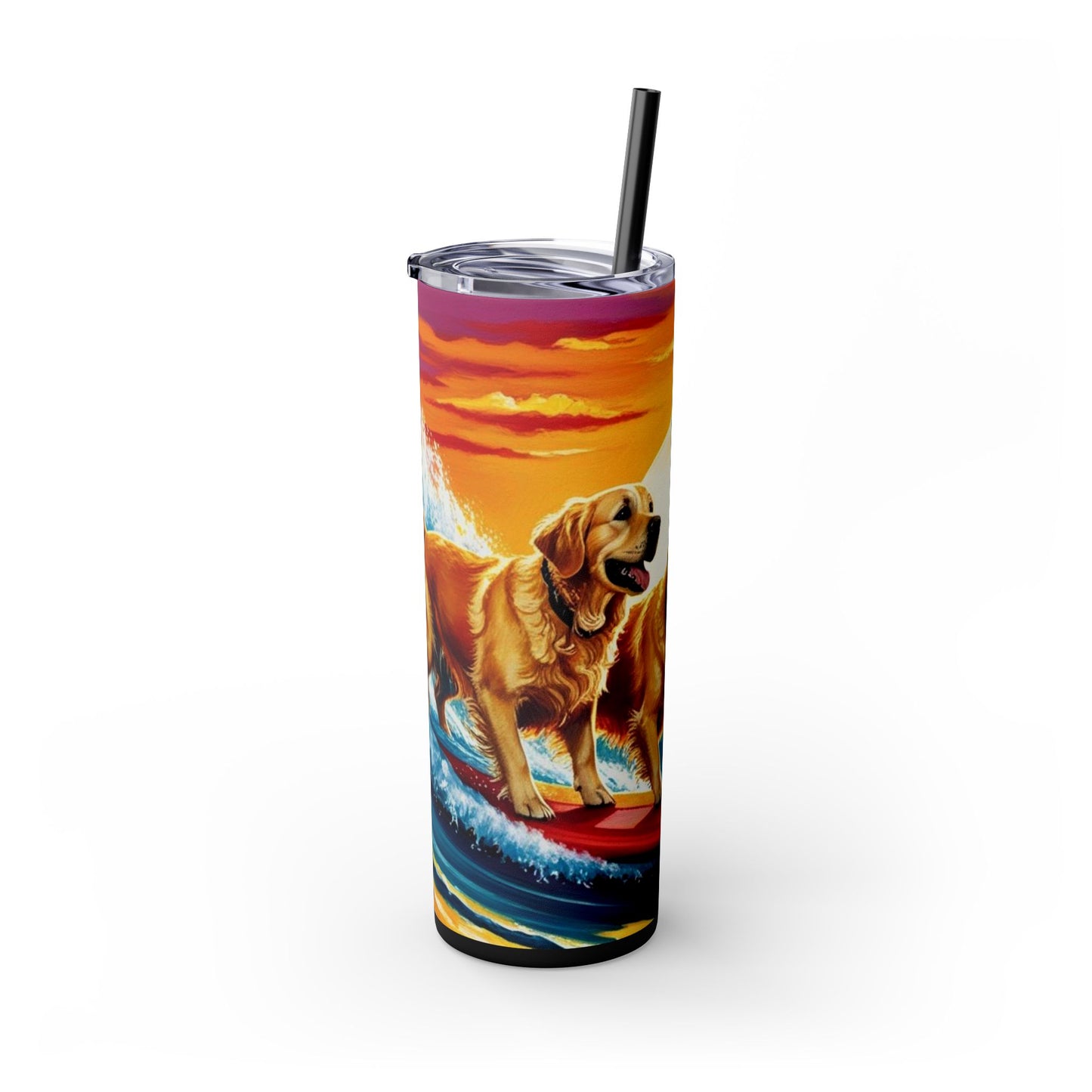 Surf Dogs Tumbler with Straw, 20oz