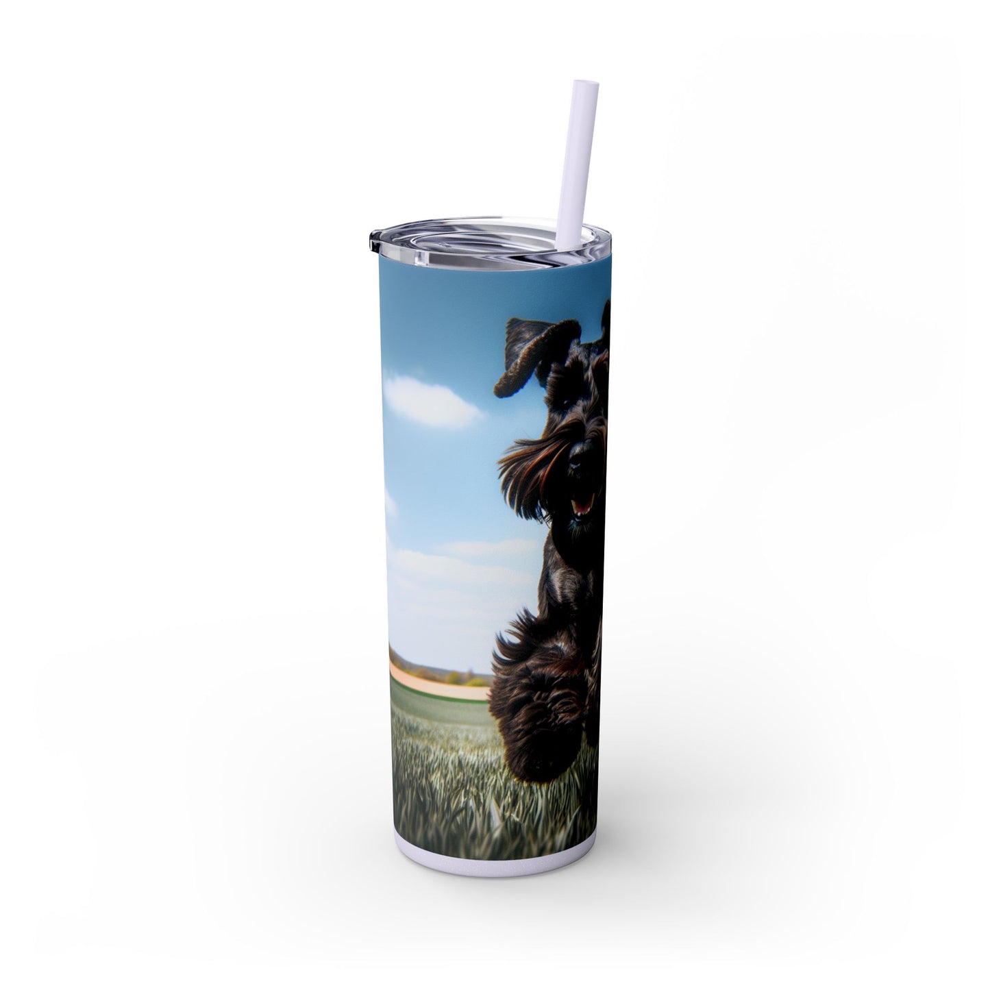 Giant Schnauzer Tumbler with Straw, 20oz