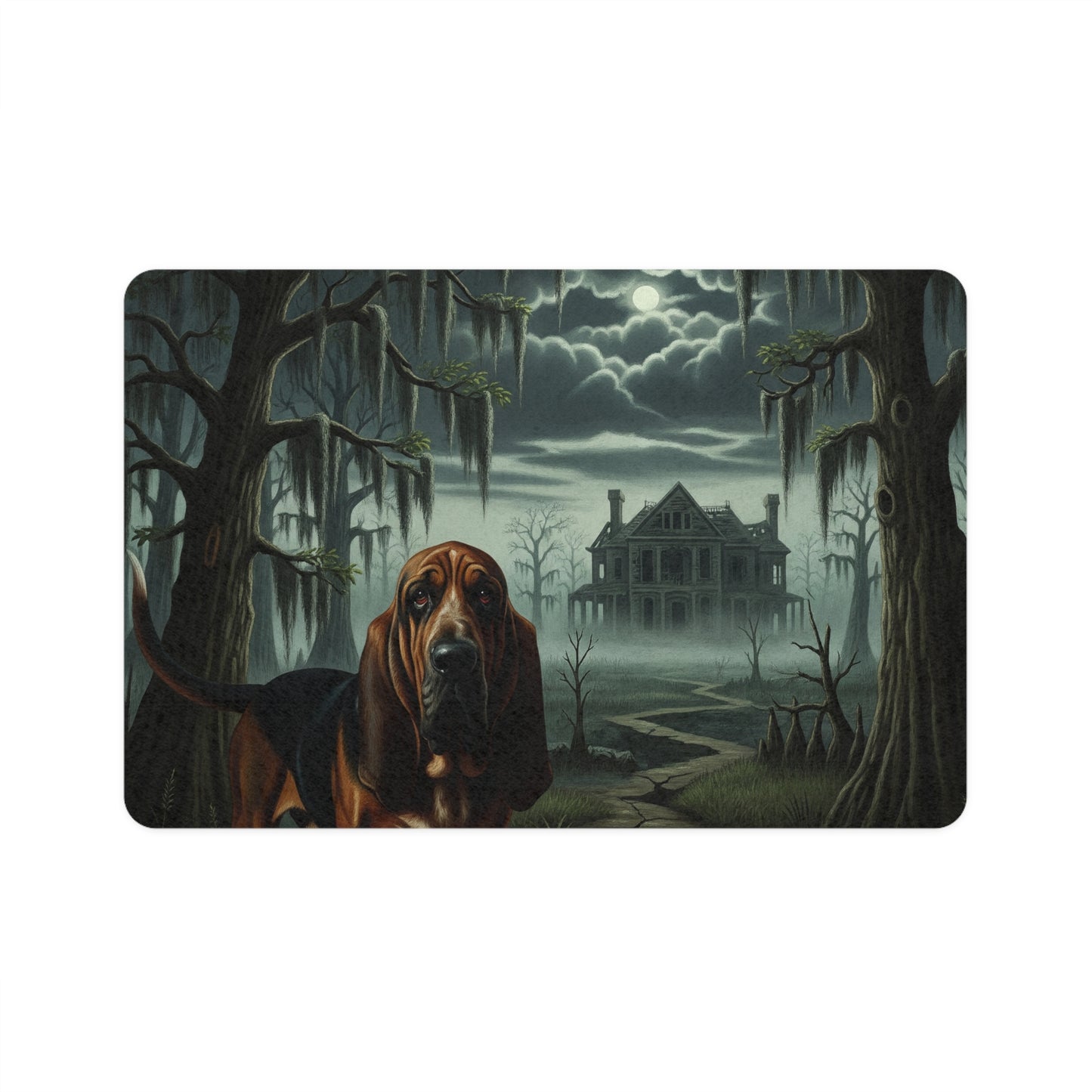 Pet Food Mat (12x18) - Bloodhound