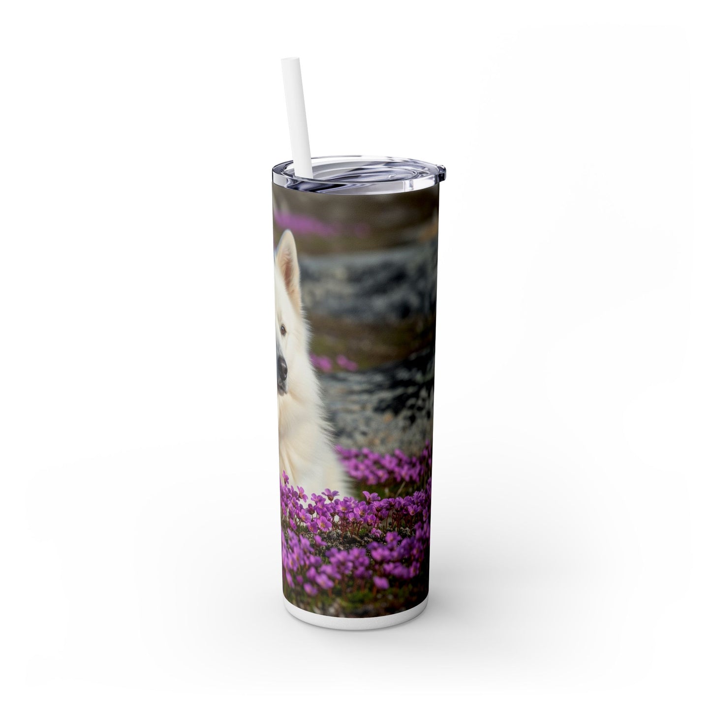 Canadian Eskimo Dog Tumbler with Straw, 20oz