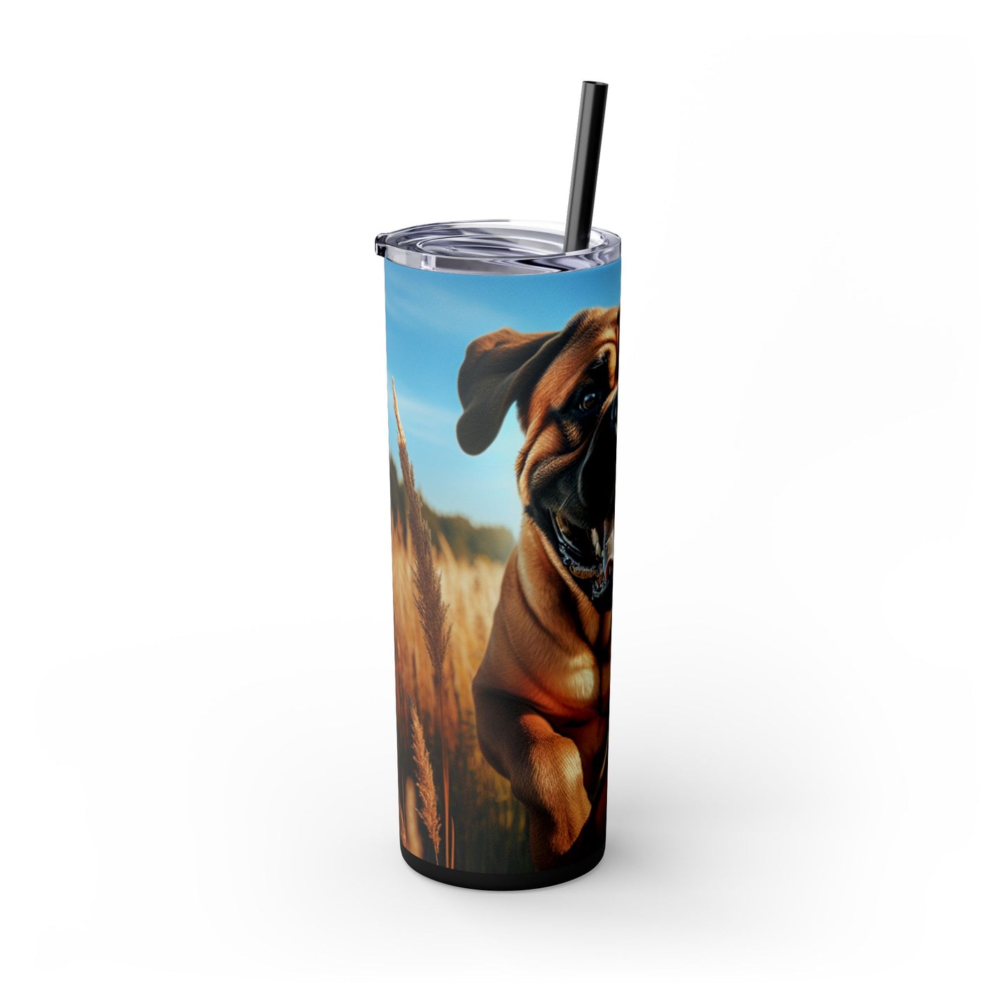 Bullmastiff Tumbler with Straw, 20oz