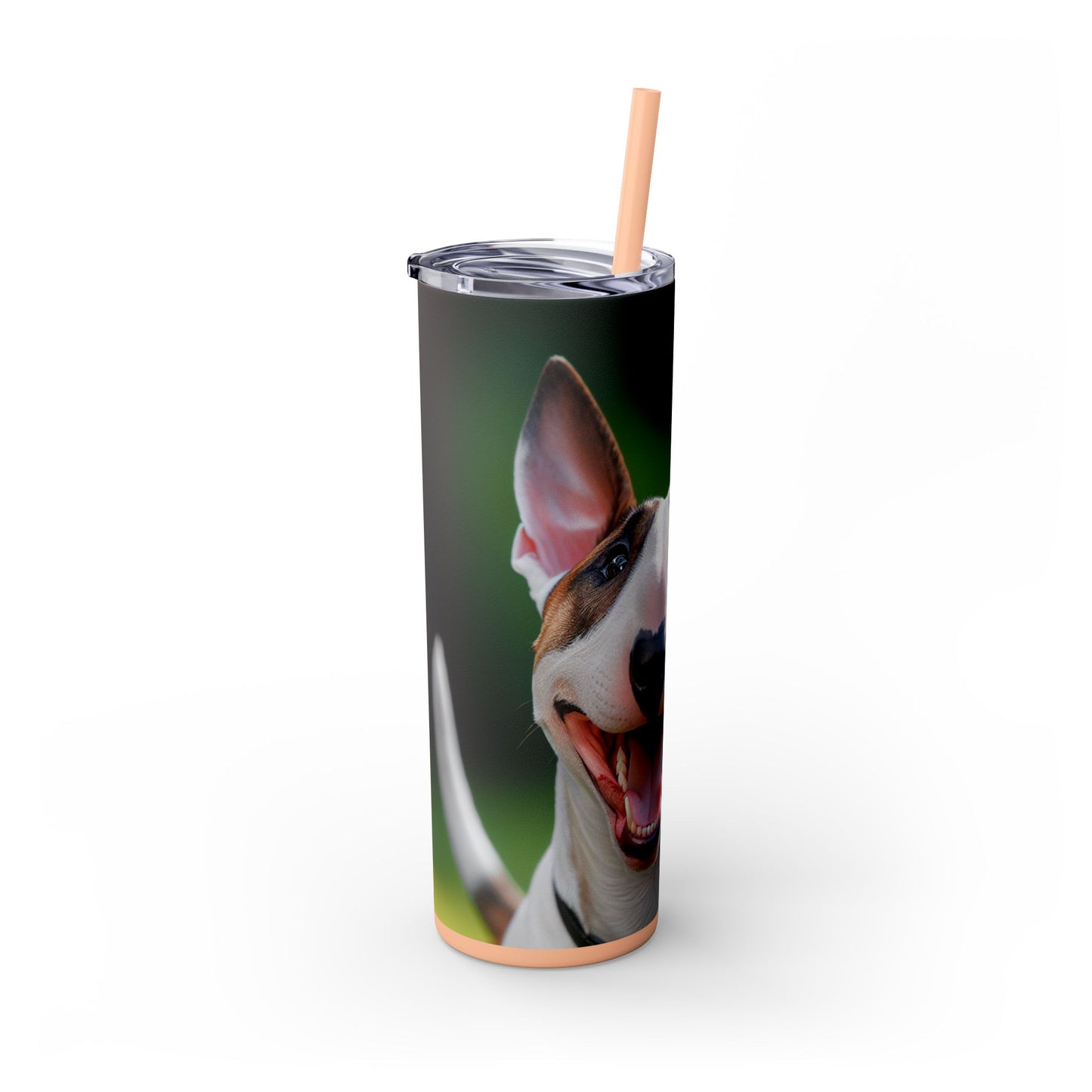 Bull Terrier Tumbler with Straw, 20oz