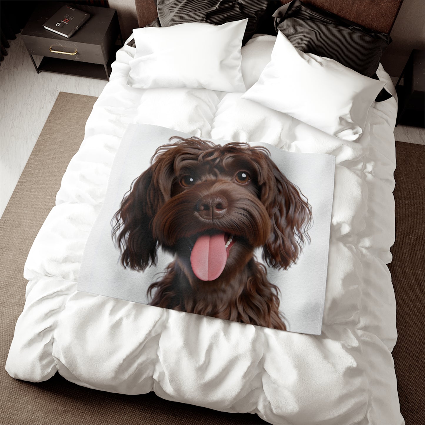 Pont-Audemer Spaniel Sweatshirt Blanket