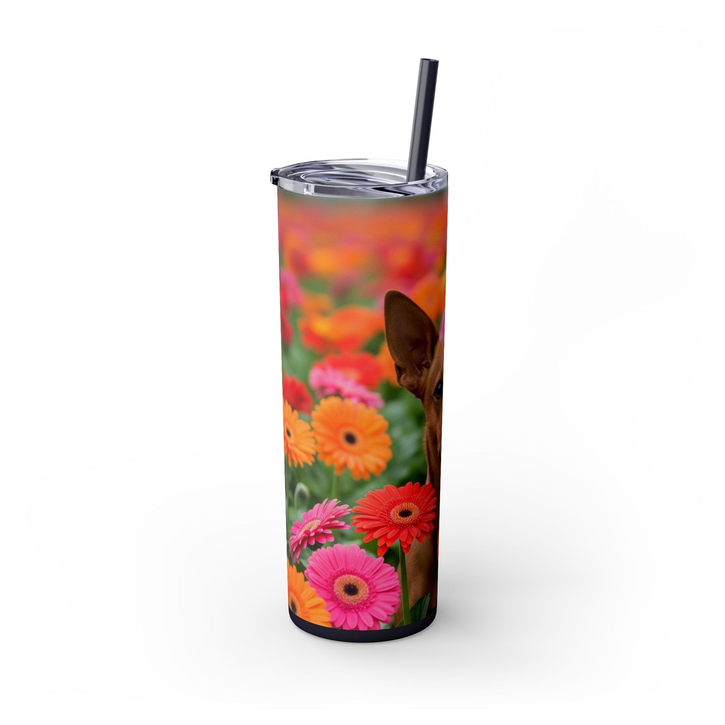 Brazilian Terrier Tumbler with Straw, 20oz
