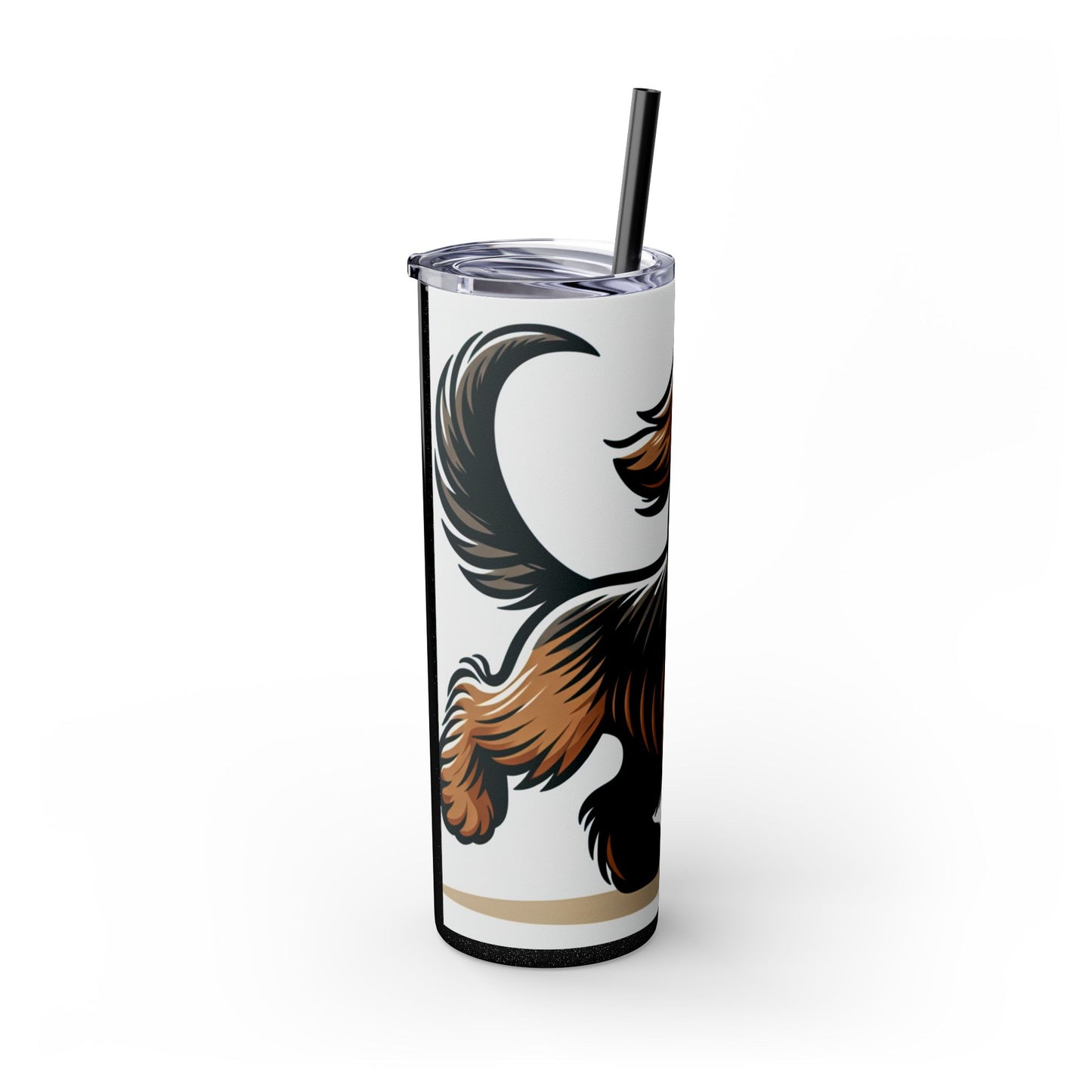 Otterhound Skinny Tumbler with Straw, 20oz