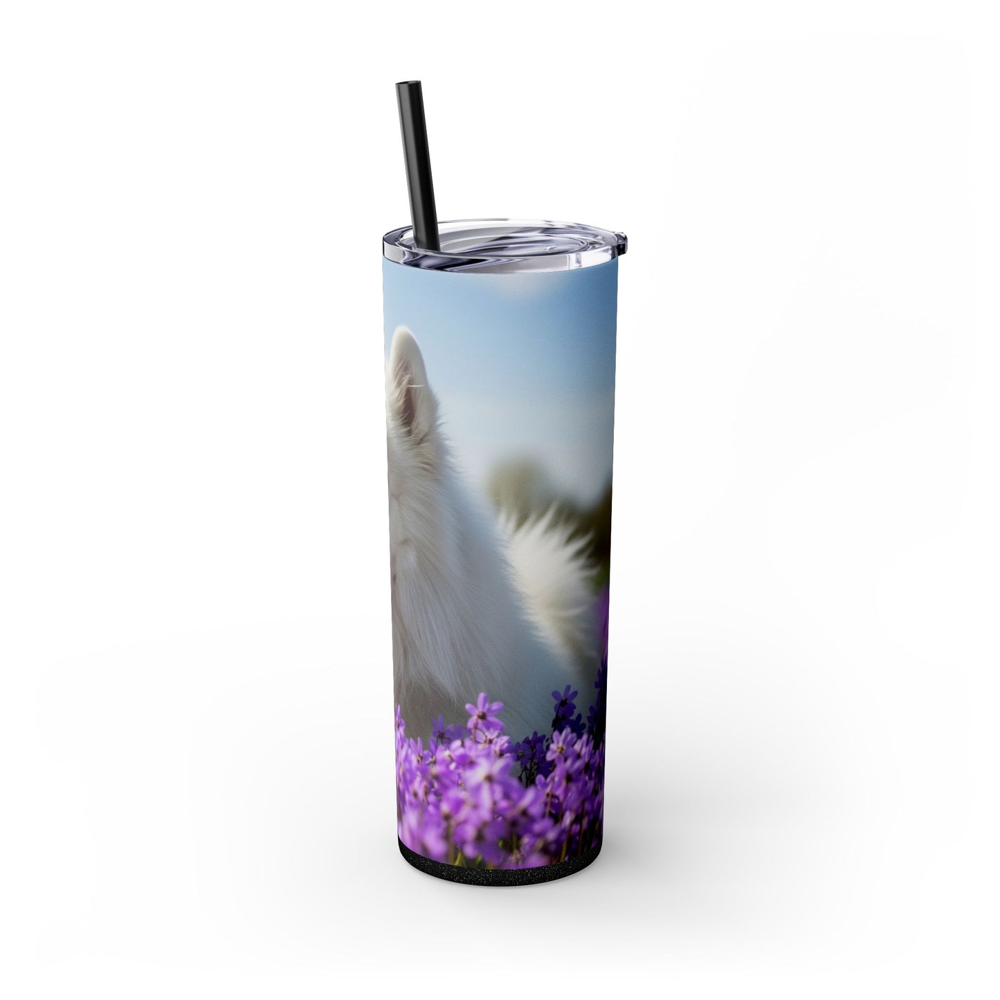 Samoyed Tumbler with Straw, 20oz