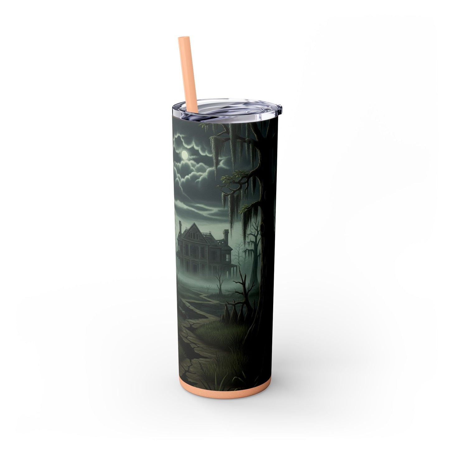 Bloodhound Skinny Tumbler with Straw, 20oz