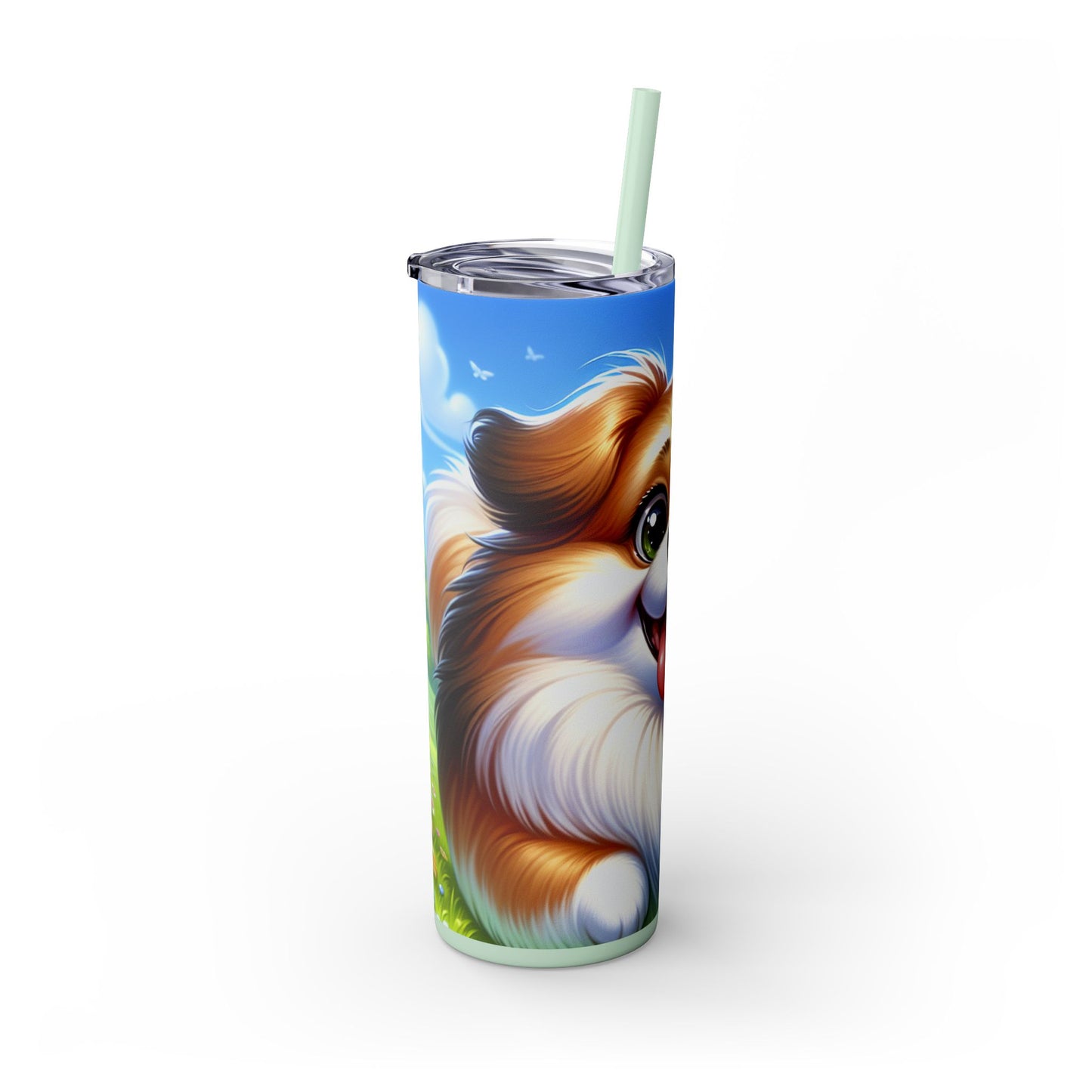 Russian Toy Skinny Tumbler with Straw, 20oz