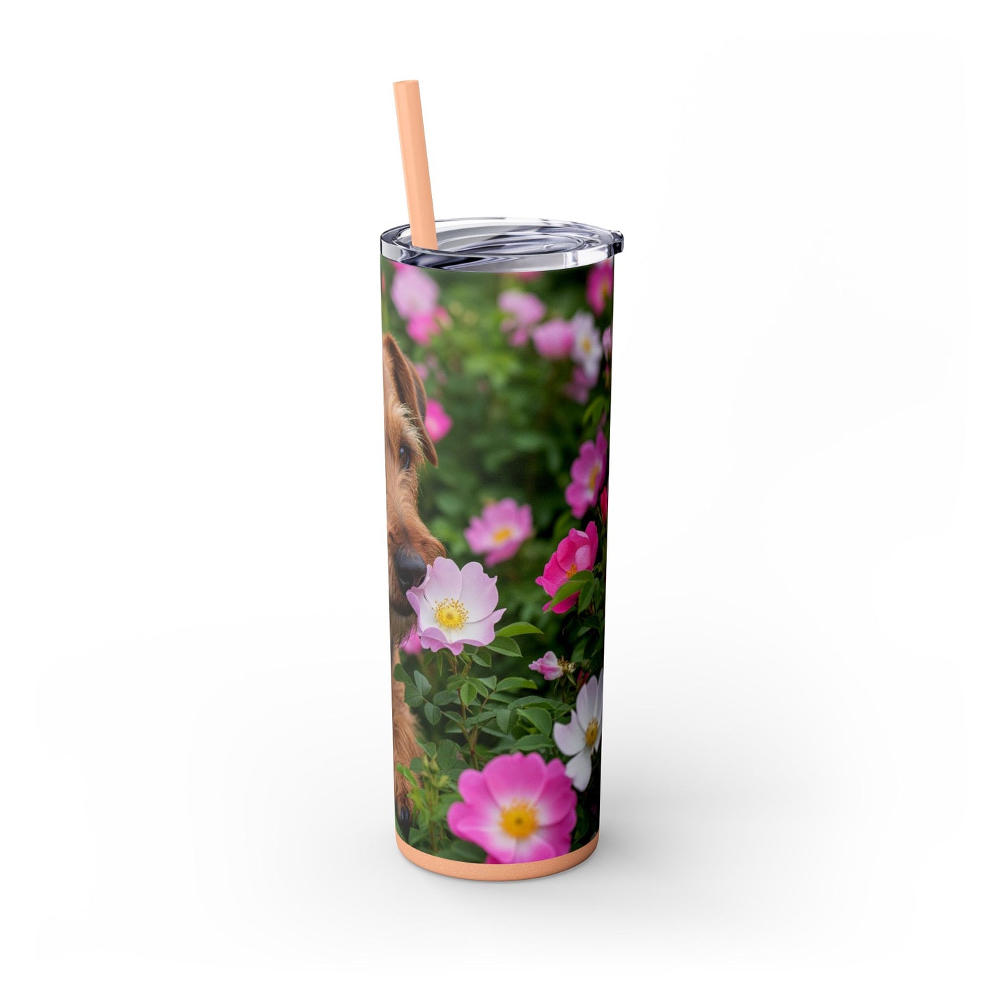 Teddy Roosevelt Terrier Tumbler with Straw, 20oz