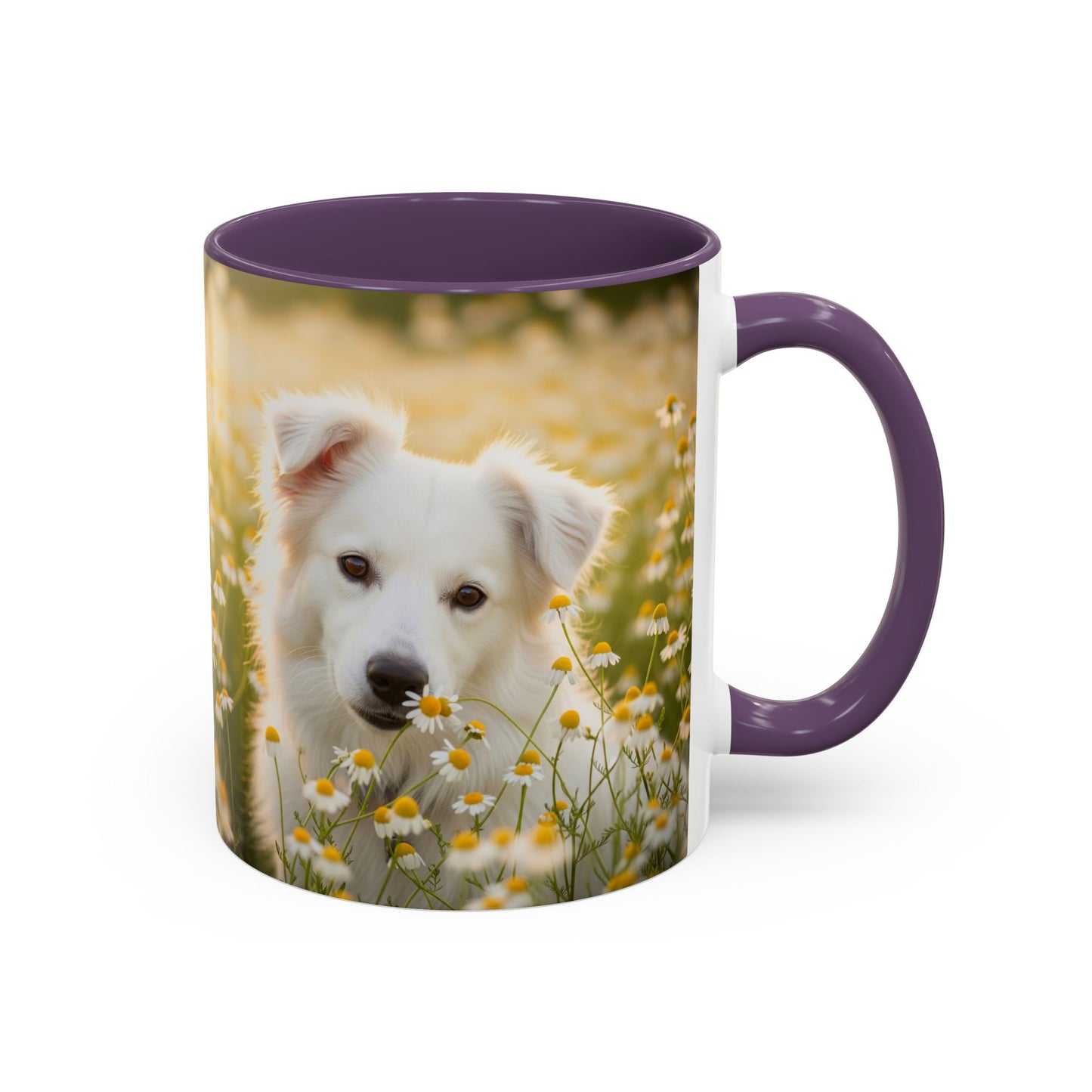Russkaya Tsvetnaya Bolonka Accent Coffee Mug - Perfect Gift for Dog Lovers