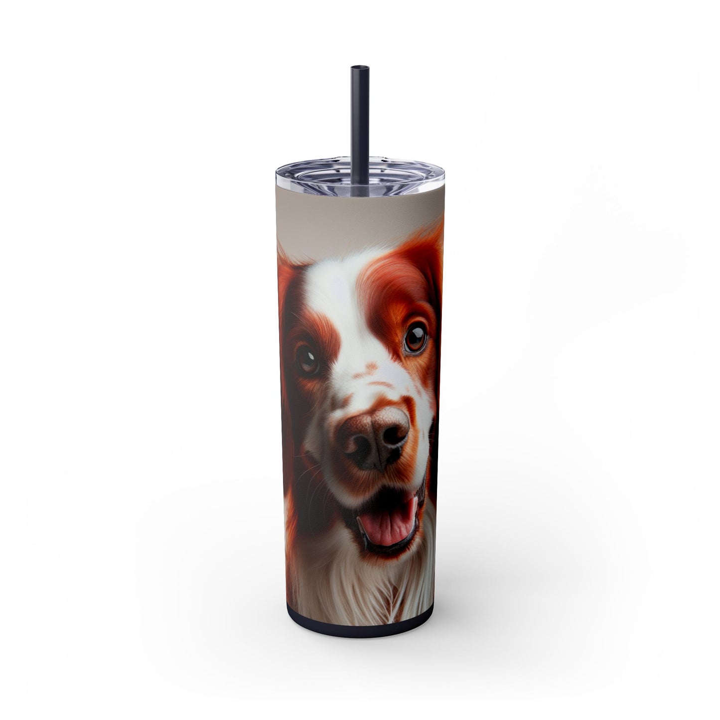Irish Red and White Setter Tumbler with Straw, 20oz