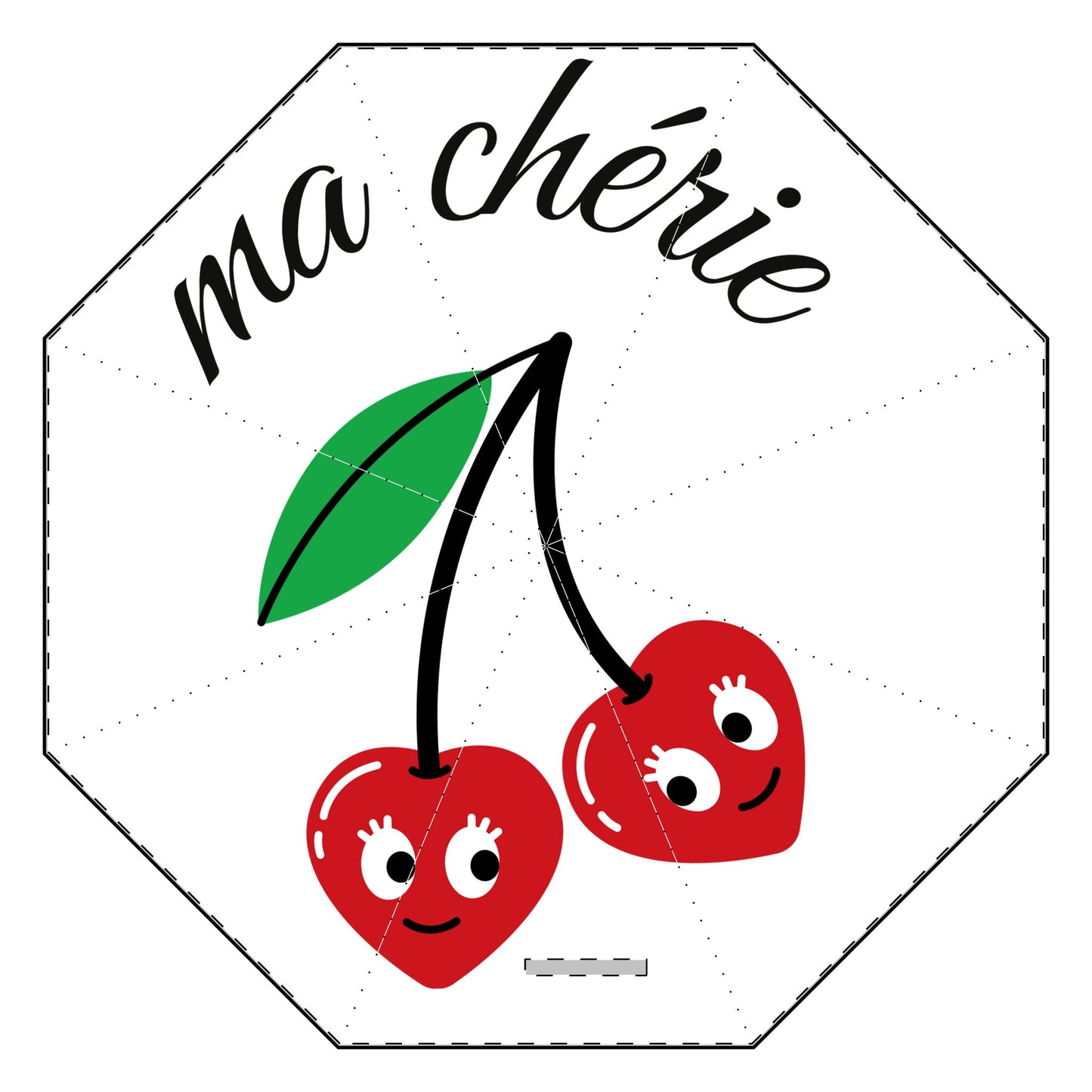 Ma Cherie Semi-Automatic Foldable Umbrella