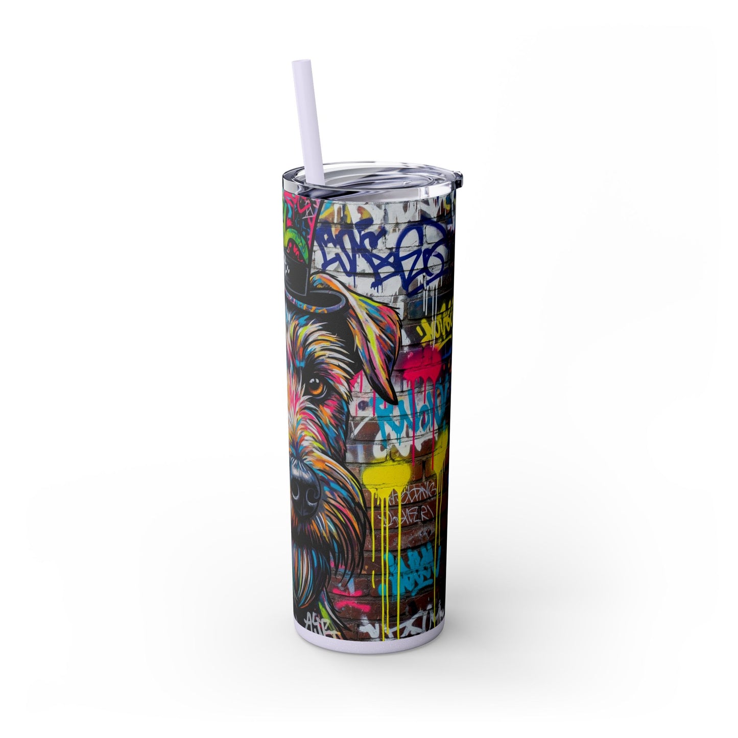 Teddy Roosevelt Terrier Tumbler with Straw, 20oz