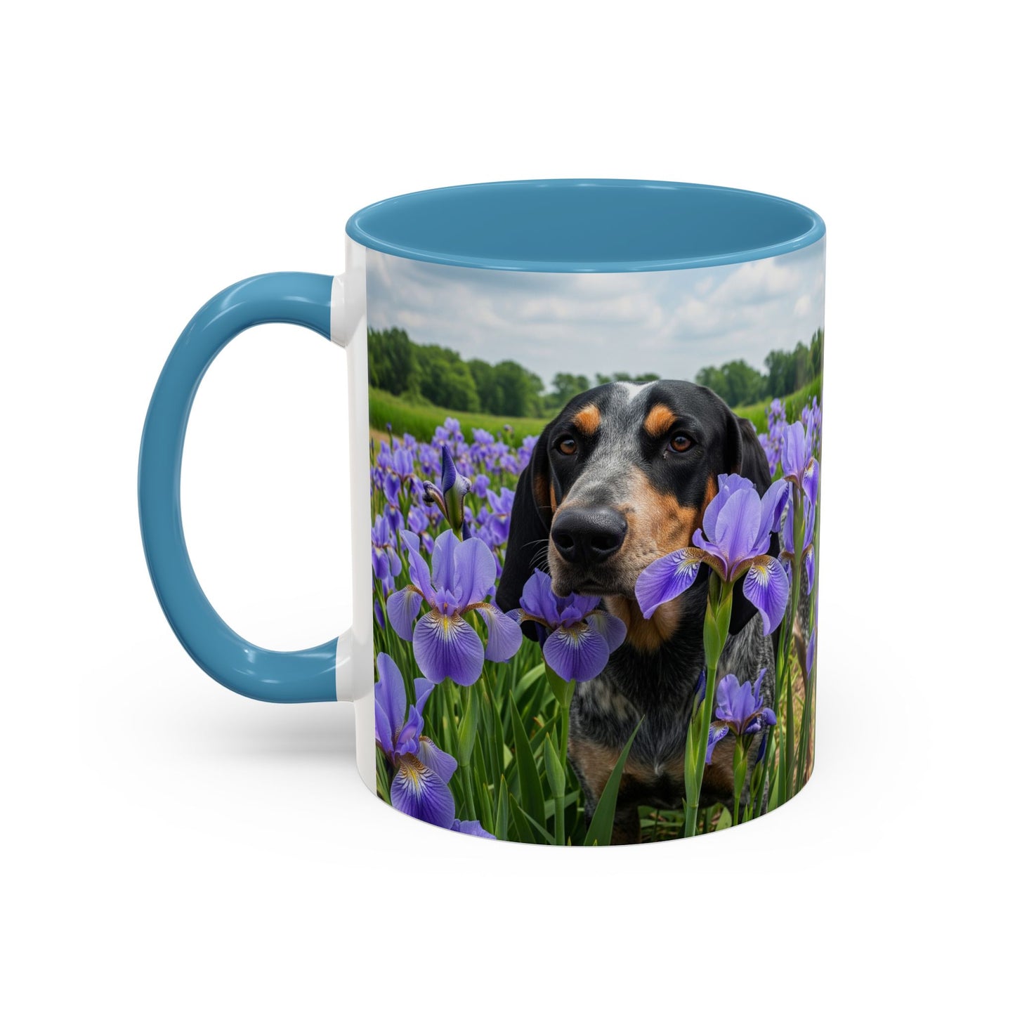 Bluetick Coonhound Accent Coffee Mug - Perfect Gift for Dog Lovers