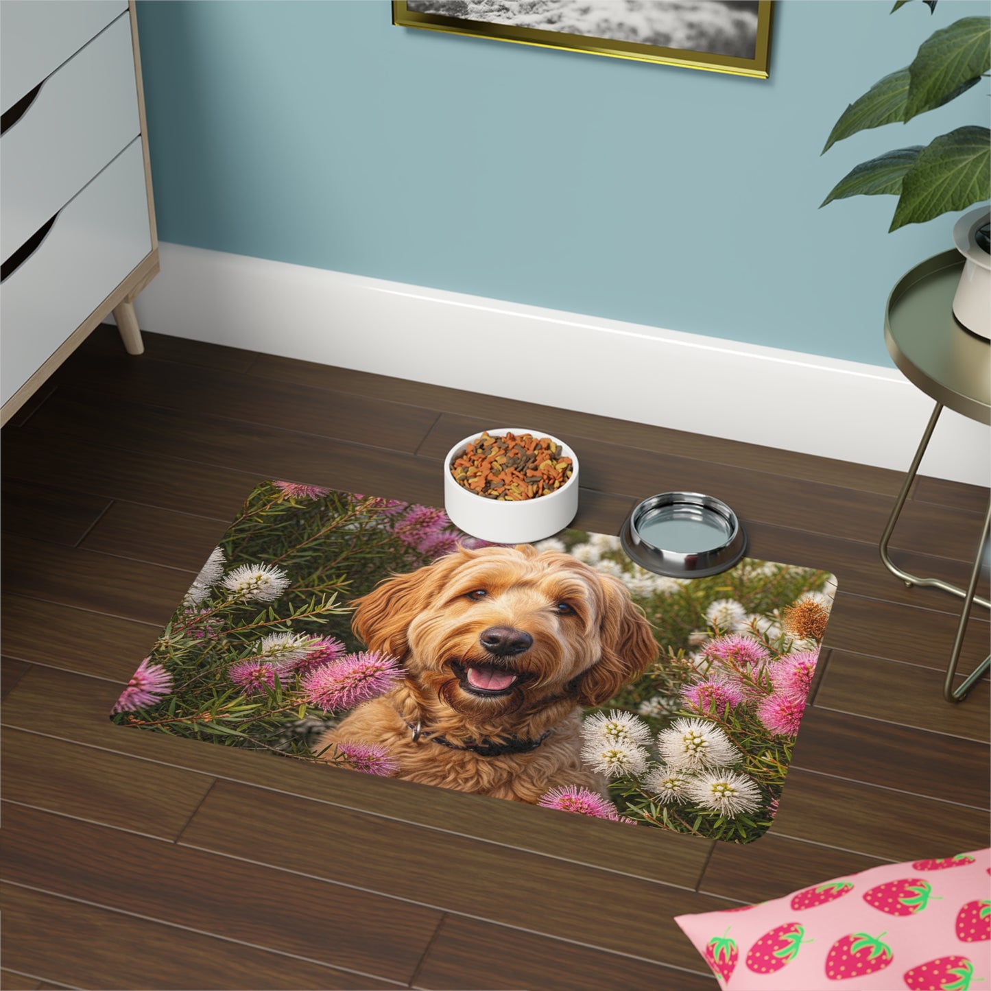 Pet Food Mat (12x18) - Goldendoodle