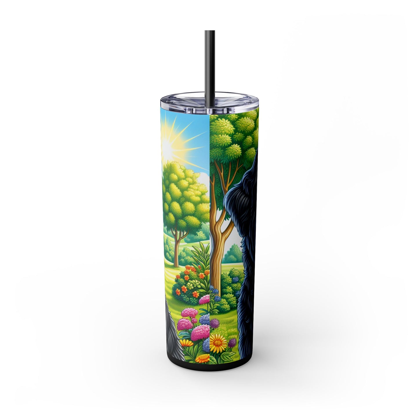 Bouvier des Flandres Tumbler with Straw, 20oz