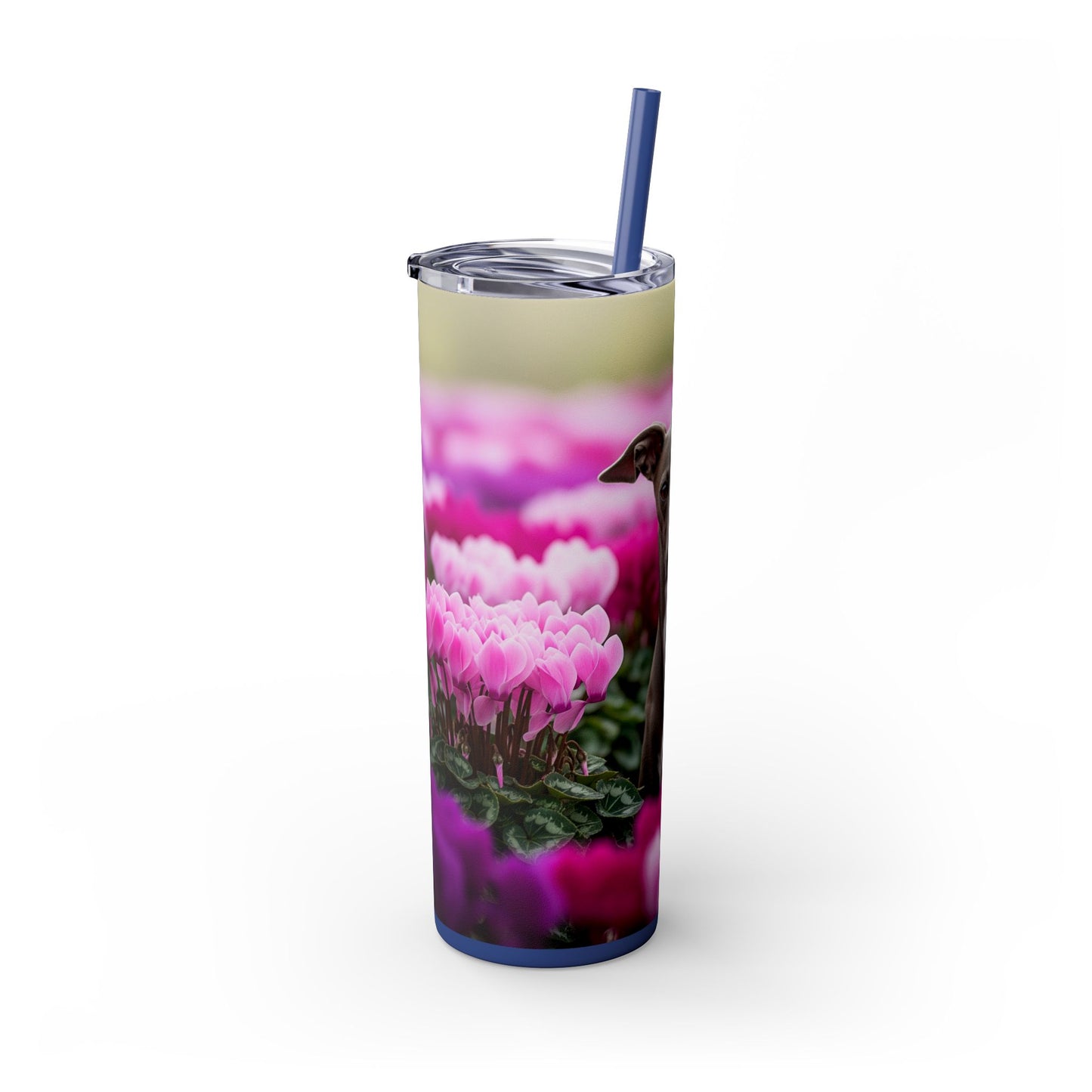 Italian Greyhound Tumbler with Straw, 20oz