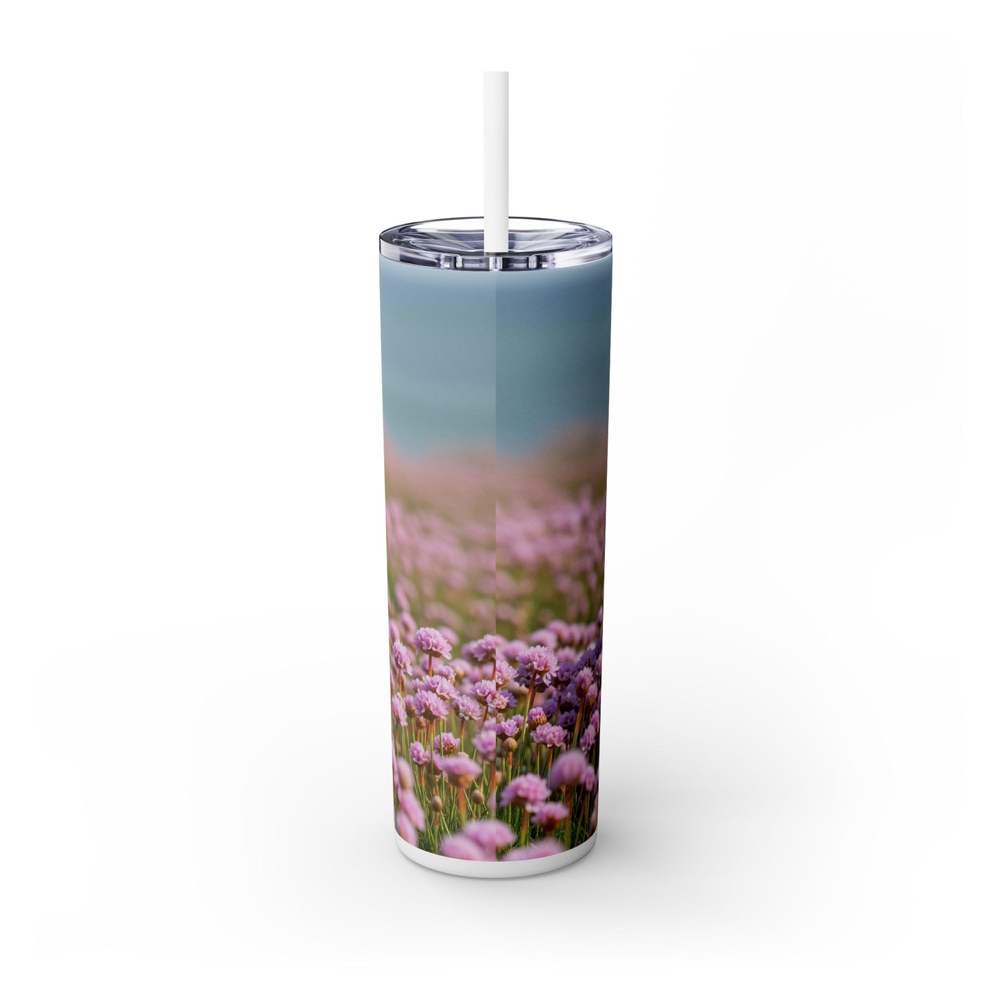 Basset Fauve de Bretagne Skinny Tumbler with Straw, 20oz