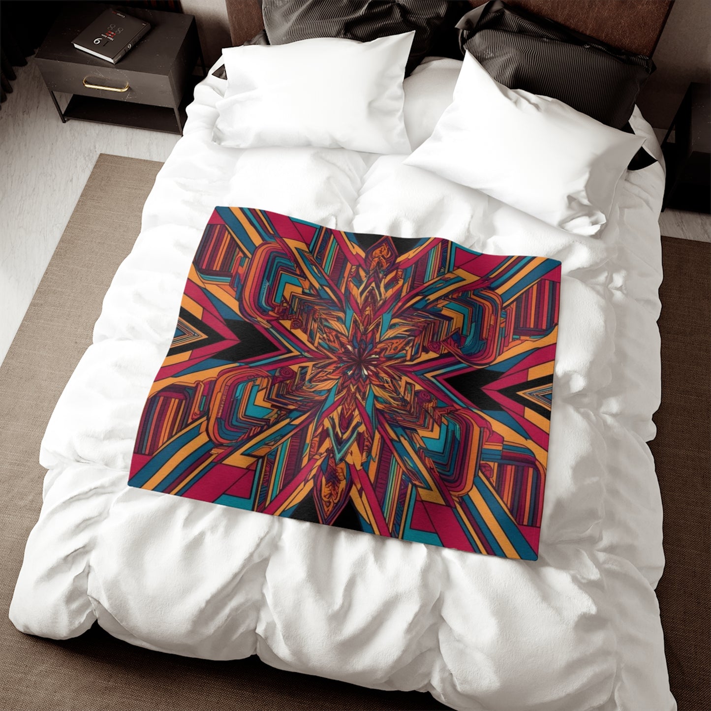 Optical Illusion Sweatshirt Blanket