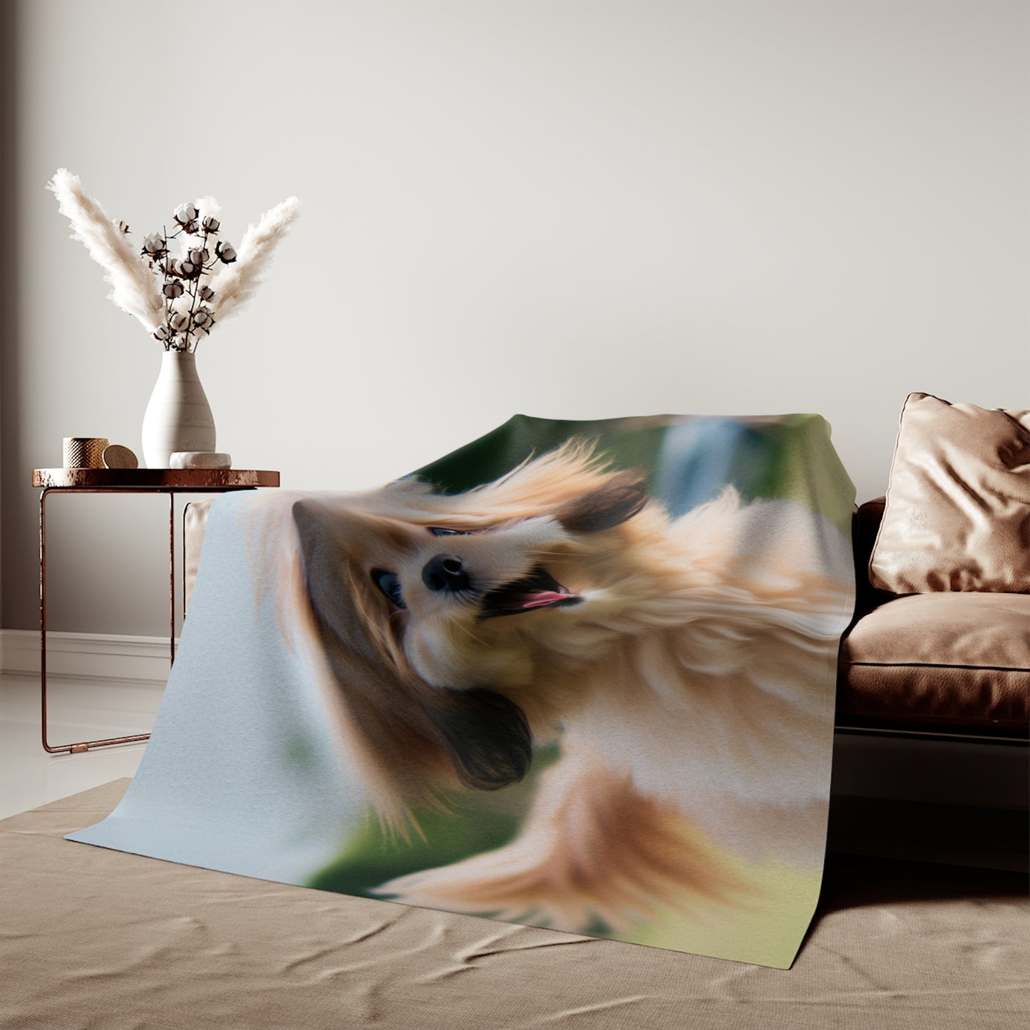 Pekapoo Sweatshirt Blanket
