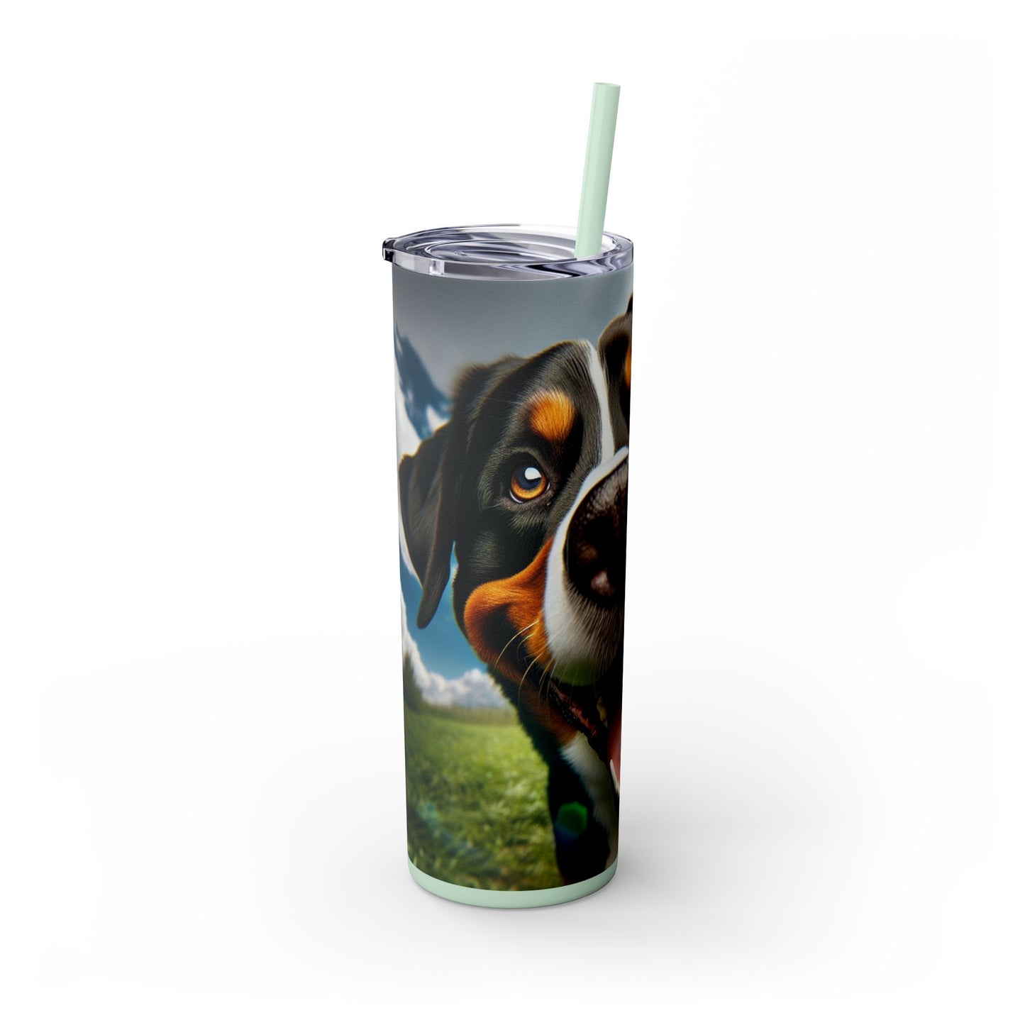 Greater Swiss Mountain Dog Tumbler with Straw, 20oz