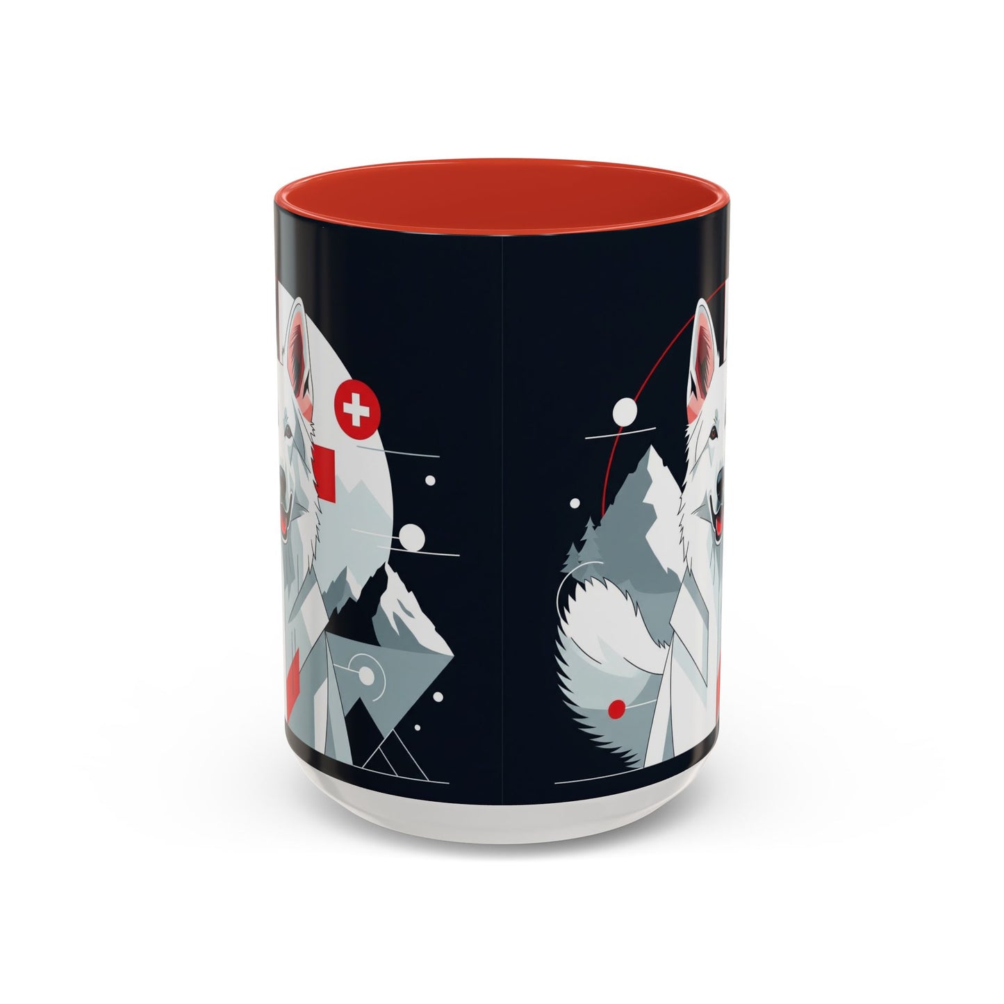 White Swiss Shepherd Dog Accent Coffee Mug - Perfect Gift for Dog Lovers
