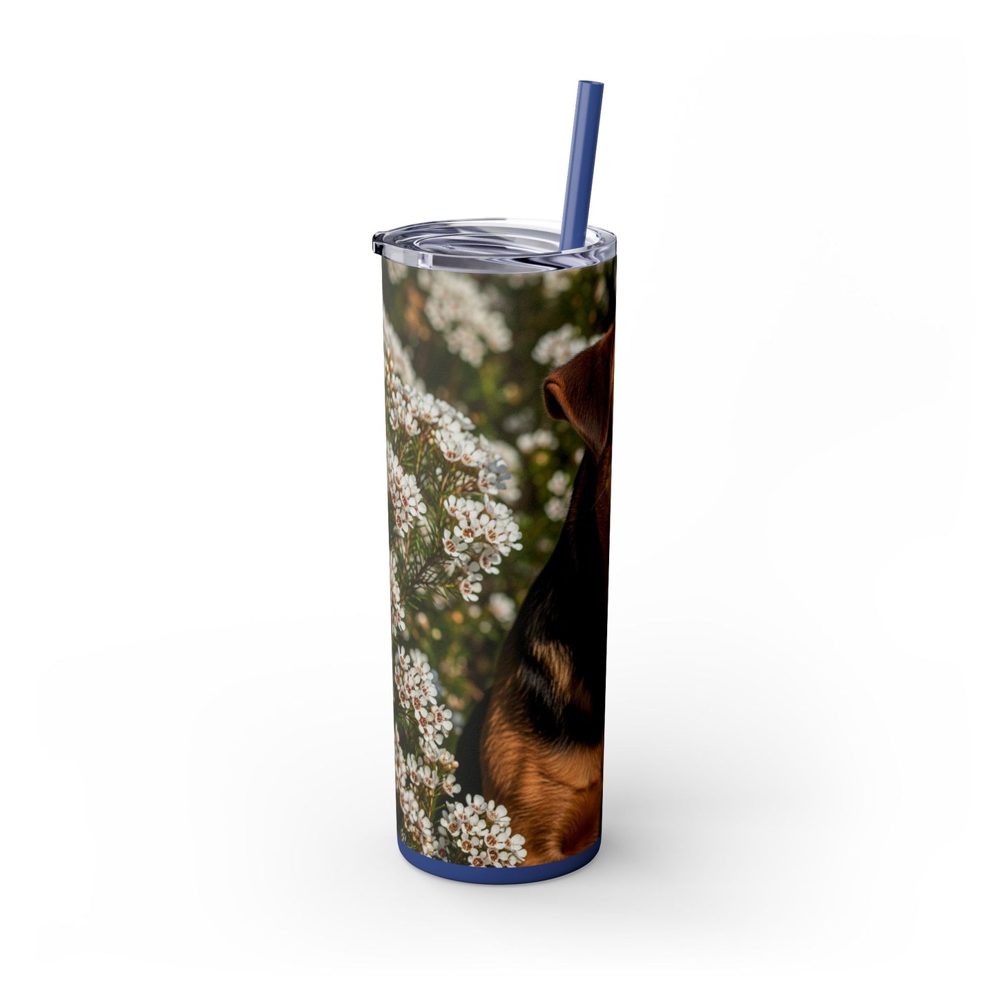 Tenterfield Terrier Skinny Tumbler with Straw, 20oz