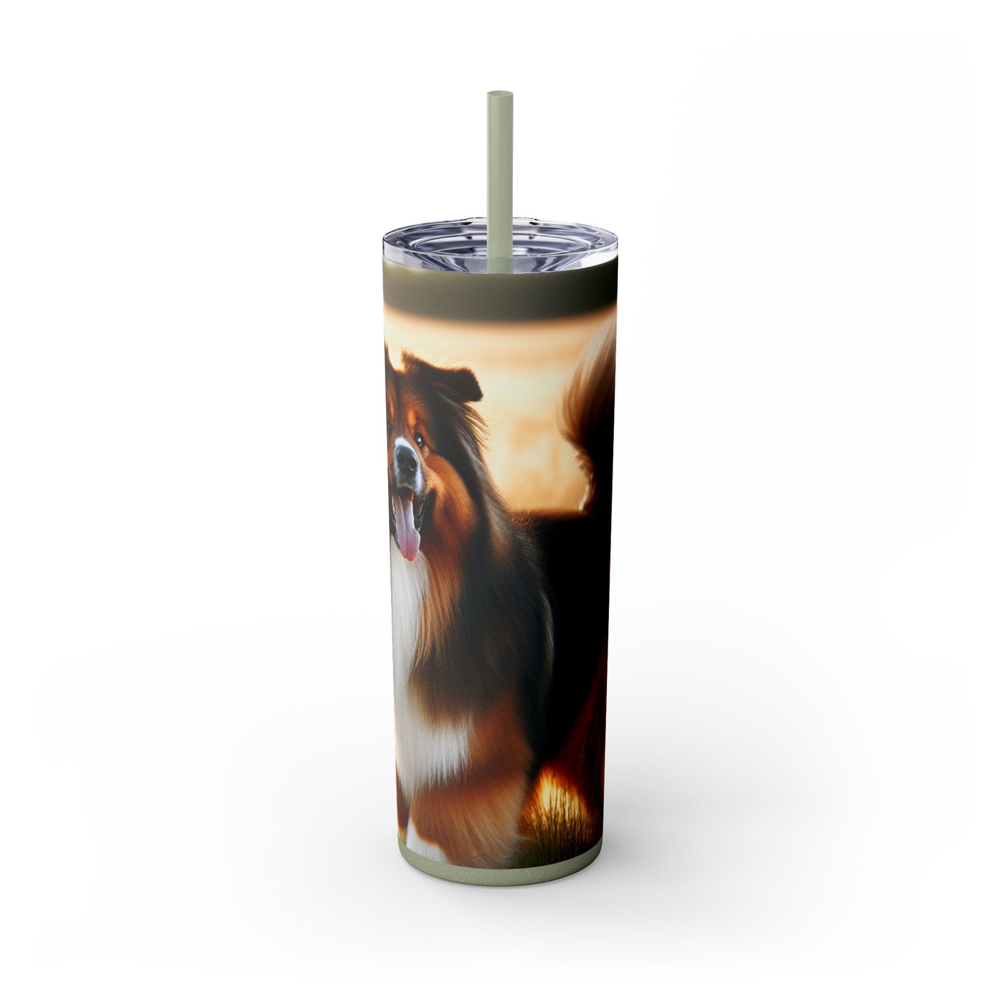 Bohemian Shepherd Tumbler with Straw, 20oz