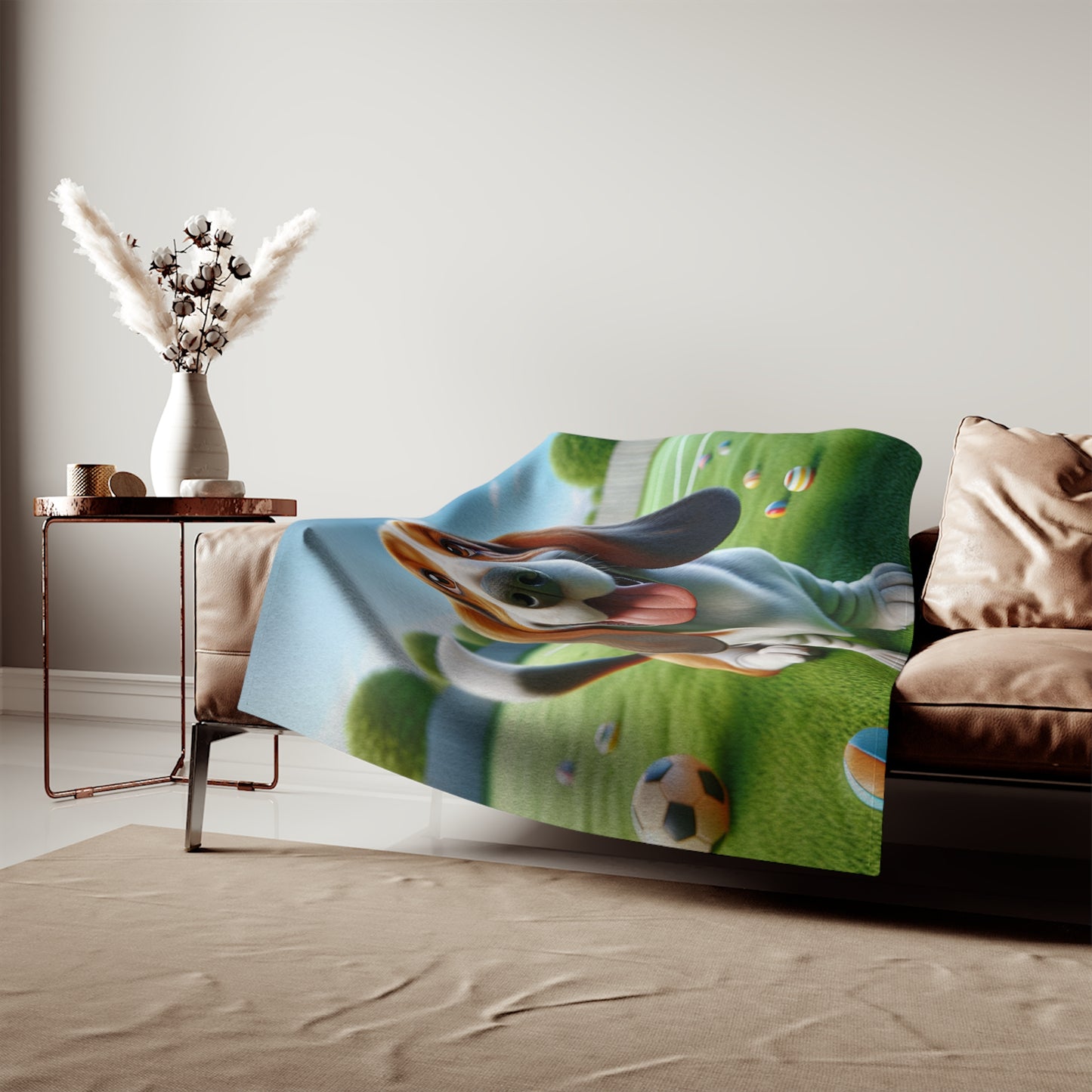 Basset Hound Sweatshirt Blanket