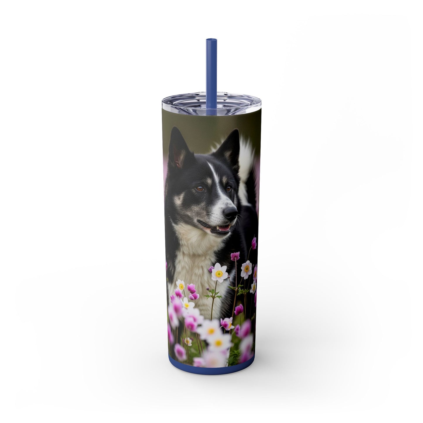 Karelian Bear Dog Tumbler with Straw, 20oz