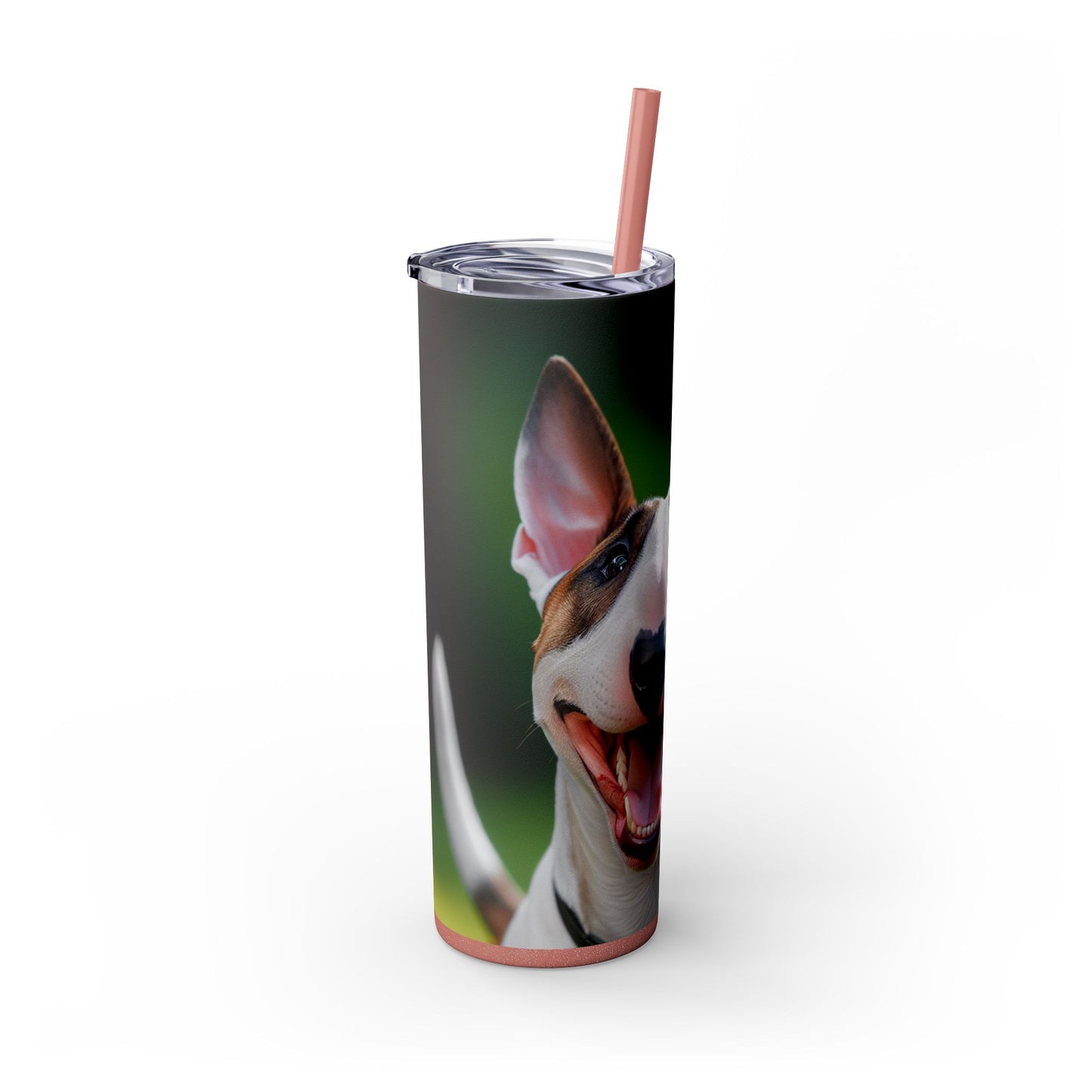 Bull Terrier Tumbler with Straw, 20oz