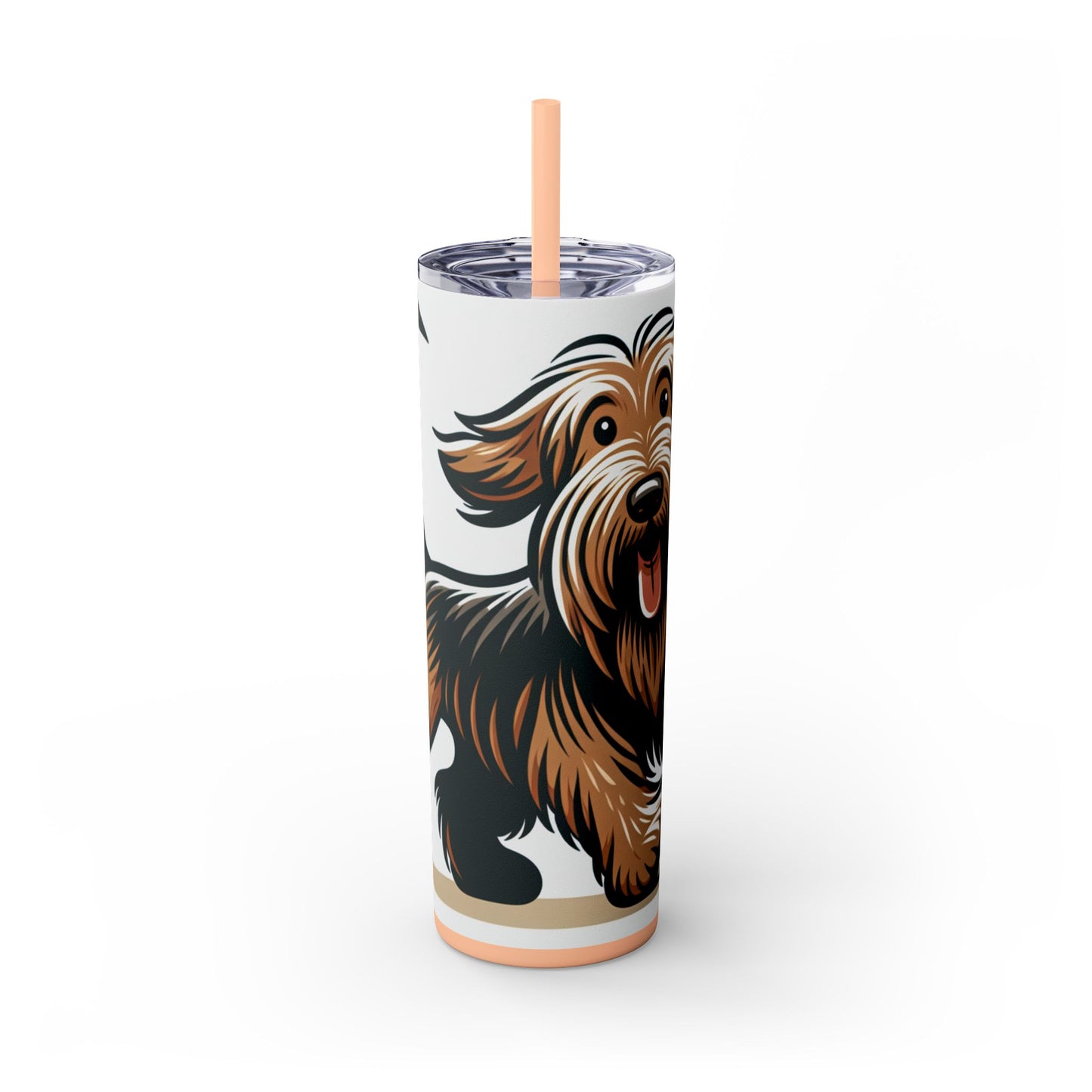 Otterhound Skinny Tumbler with Straw, 20oz