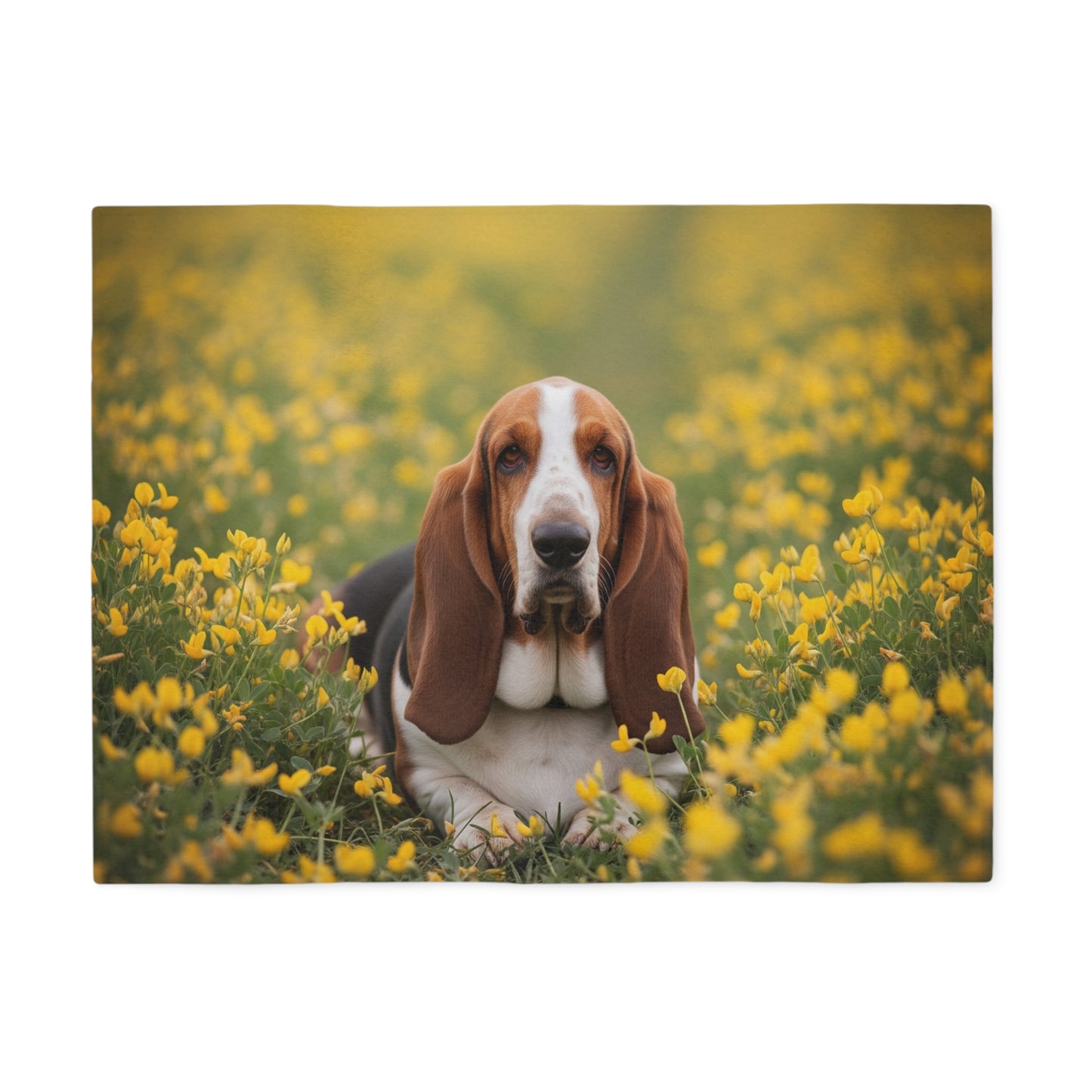 Basset Hound Sweatshirt Blanket