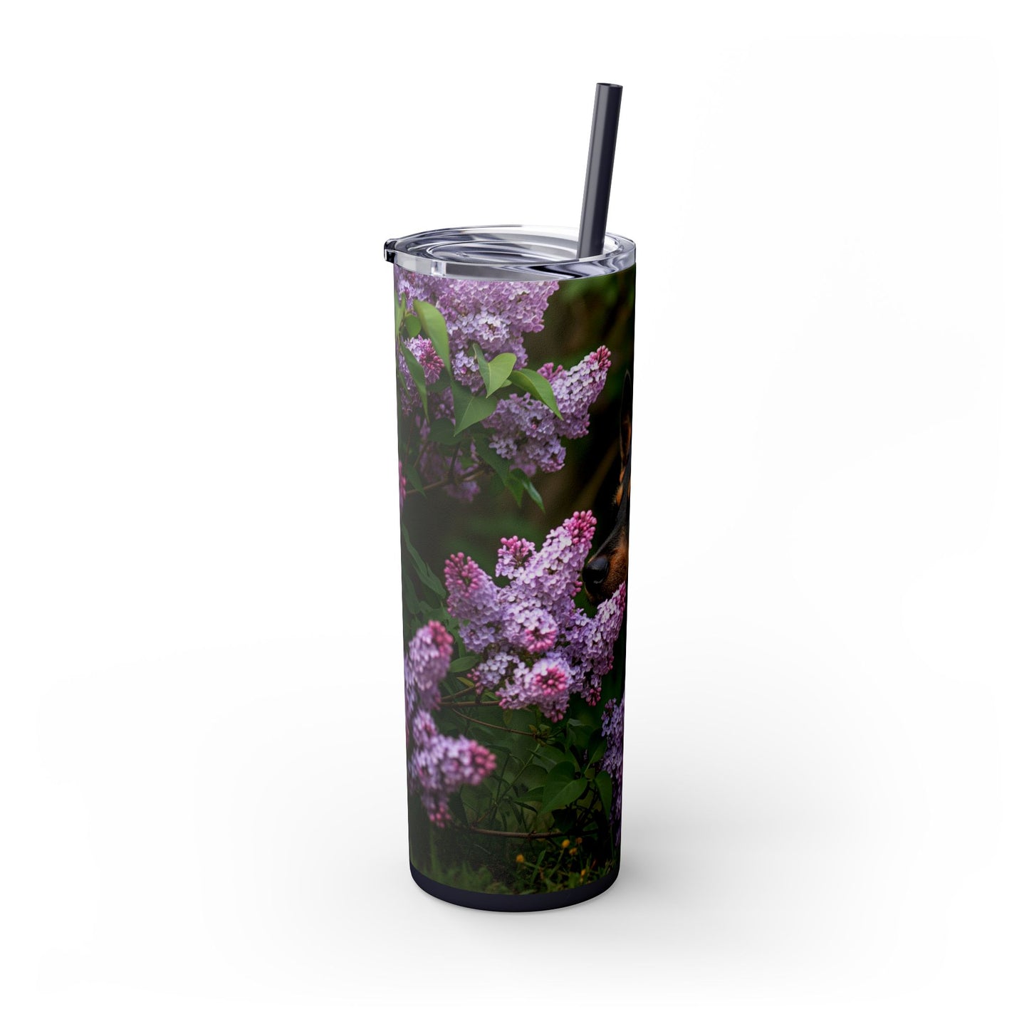 Mudi Skinny Tumbler with Straw, 20oz