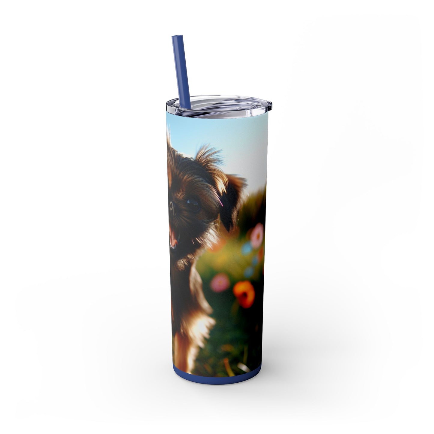 Griffon Bruxellois Tumbler with Straw, 20oz