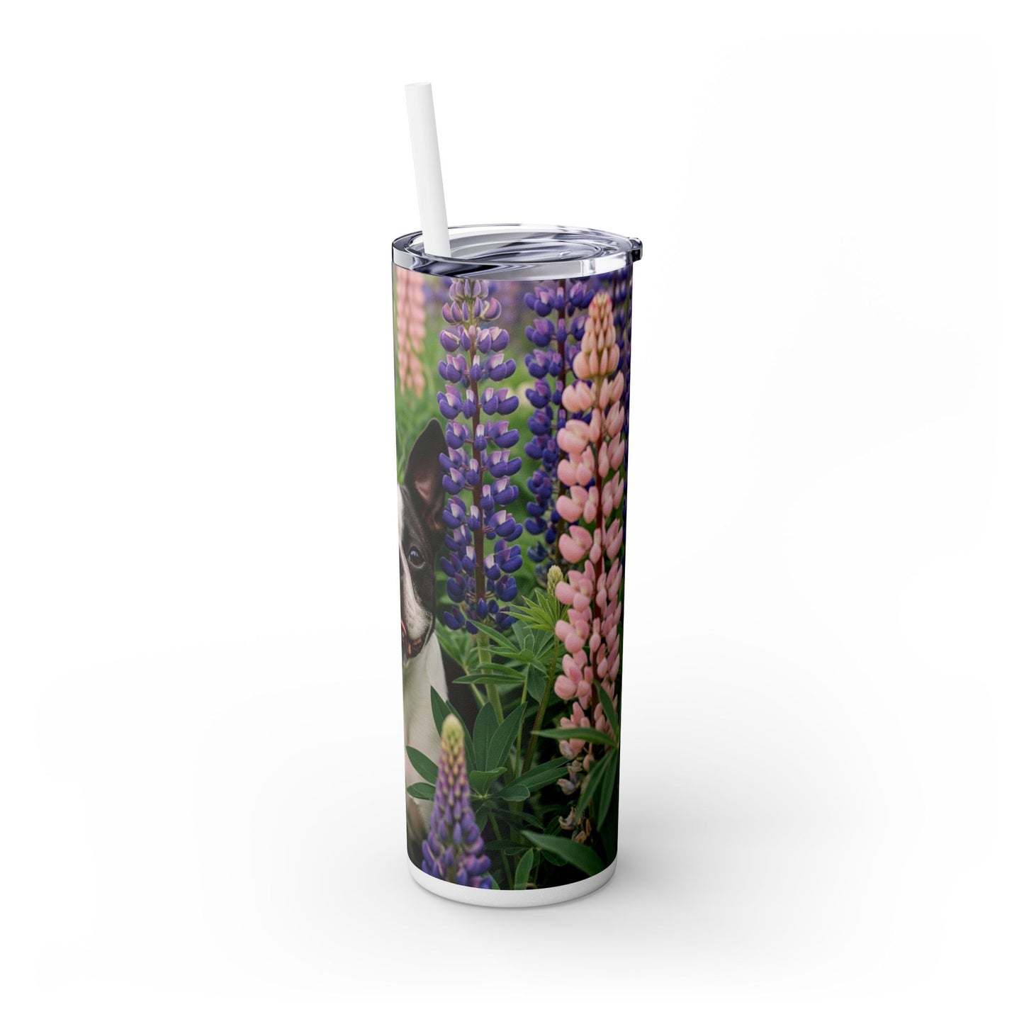 Boston Terrier Tumbler with Straw, 20oz