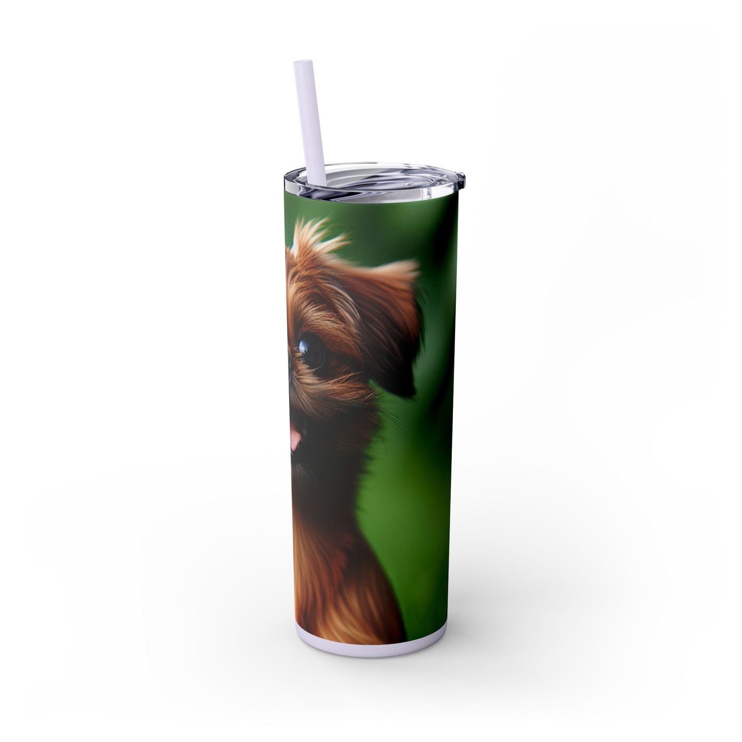Brussels Griffon Tumbler with Straw, 20oz