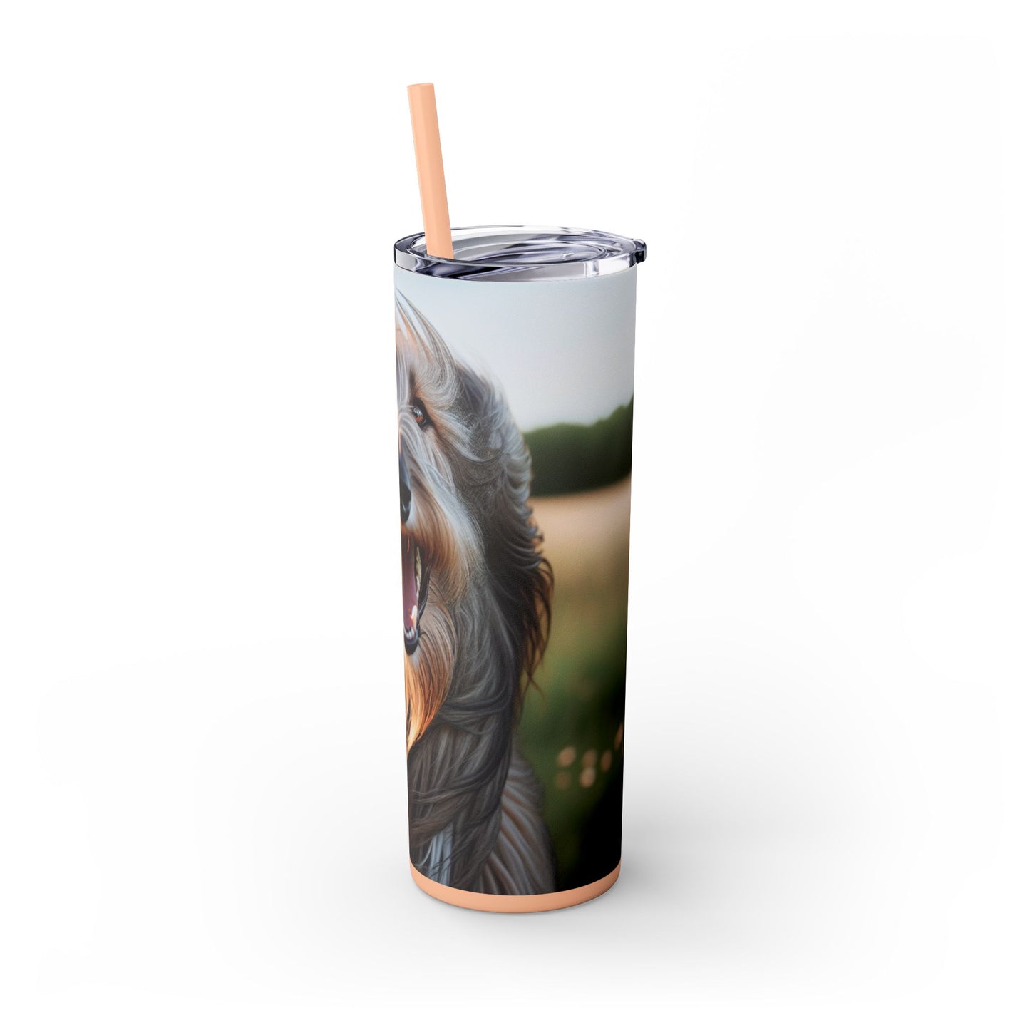 Scottish Deerhound Tumbler with Straw, 20oz