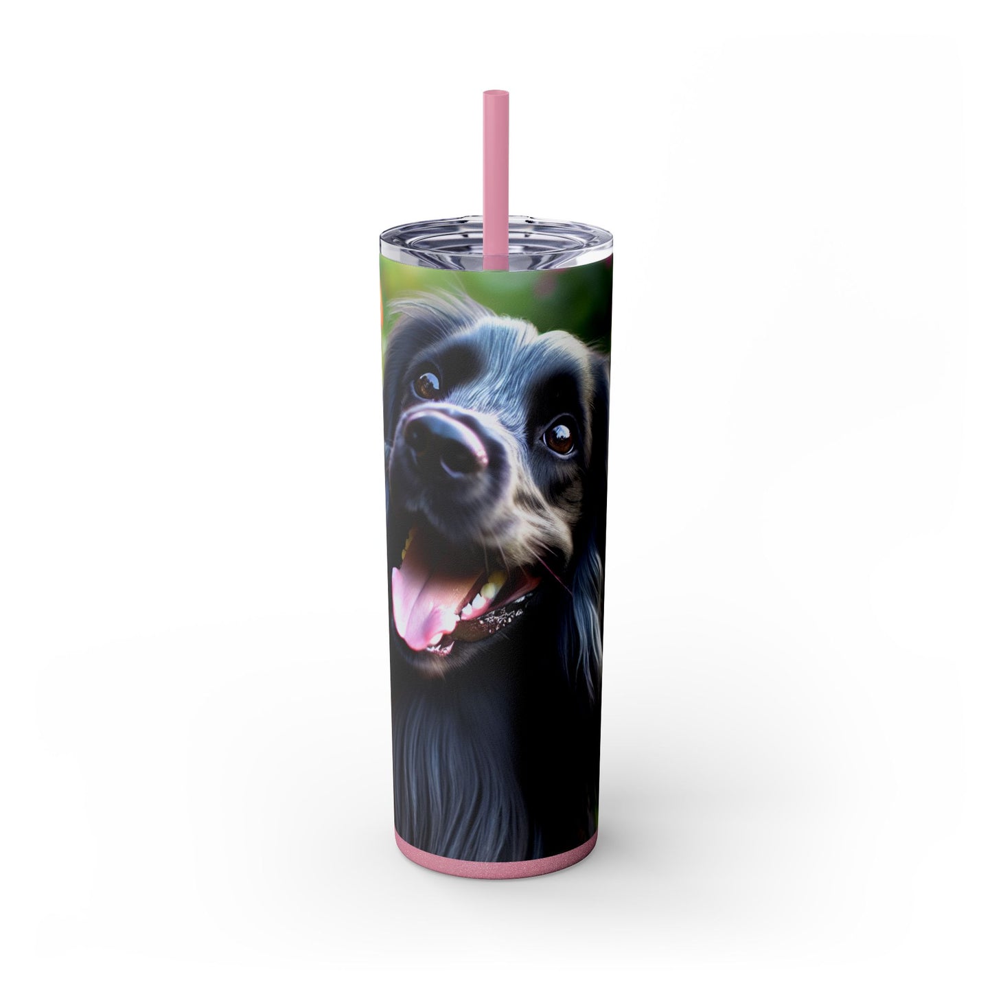 Blue Picardy Spaniel Tumbler with Straw, 20oz
