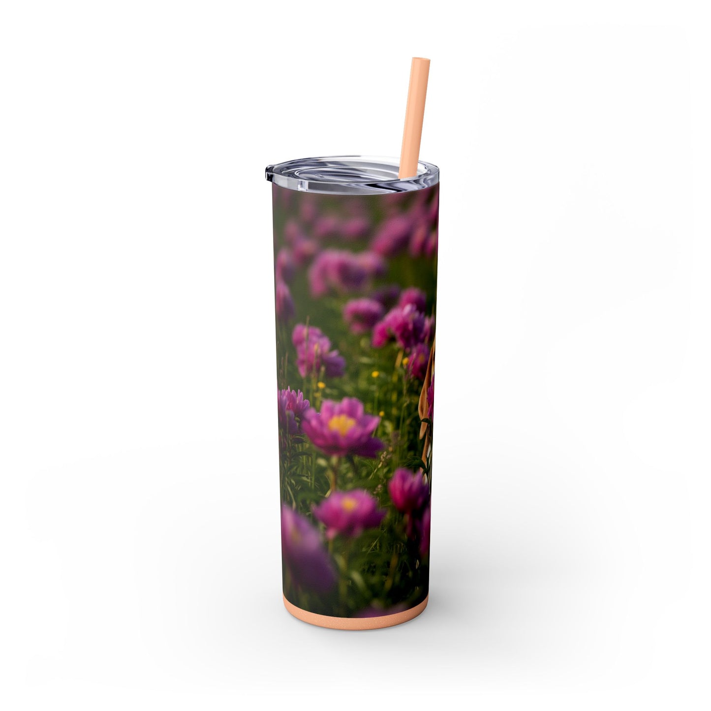 Beagle Skinny Tumbler with Straw, 20oz