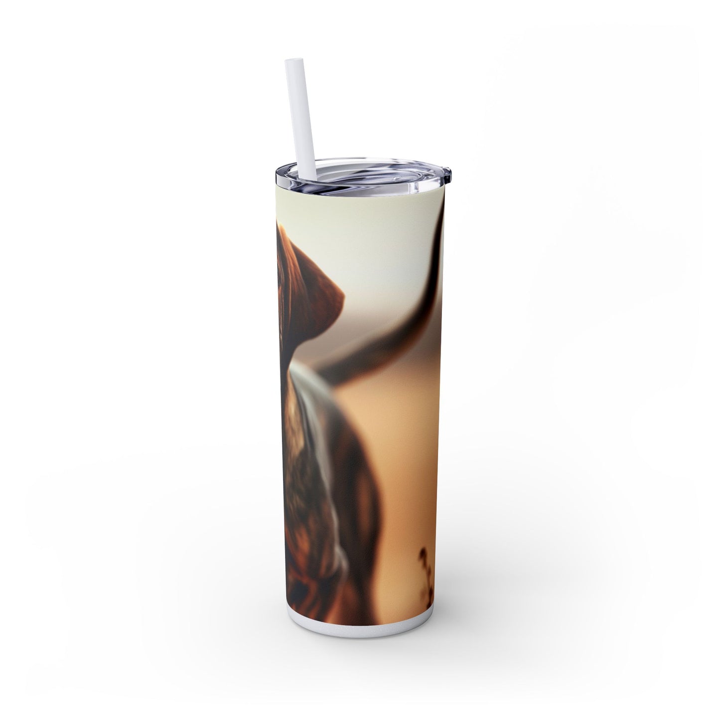 Plott Hound Tumbler with Straw, 20oz