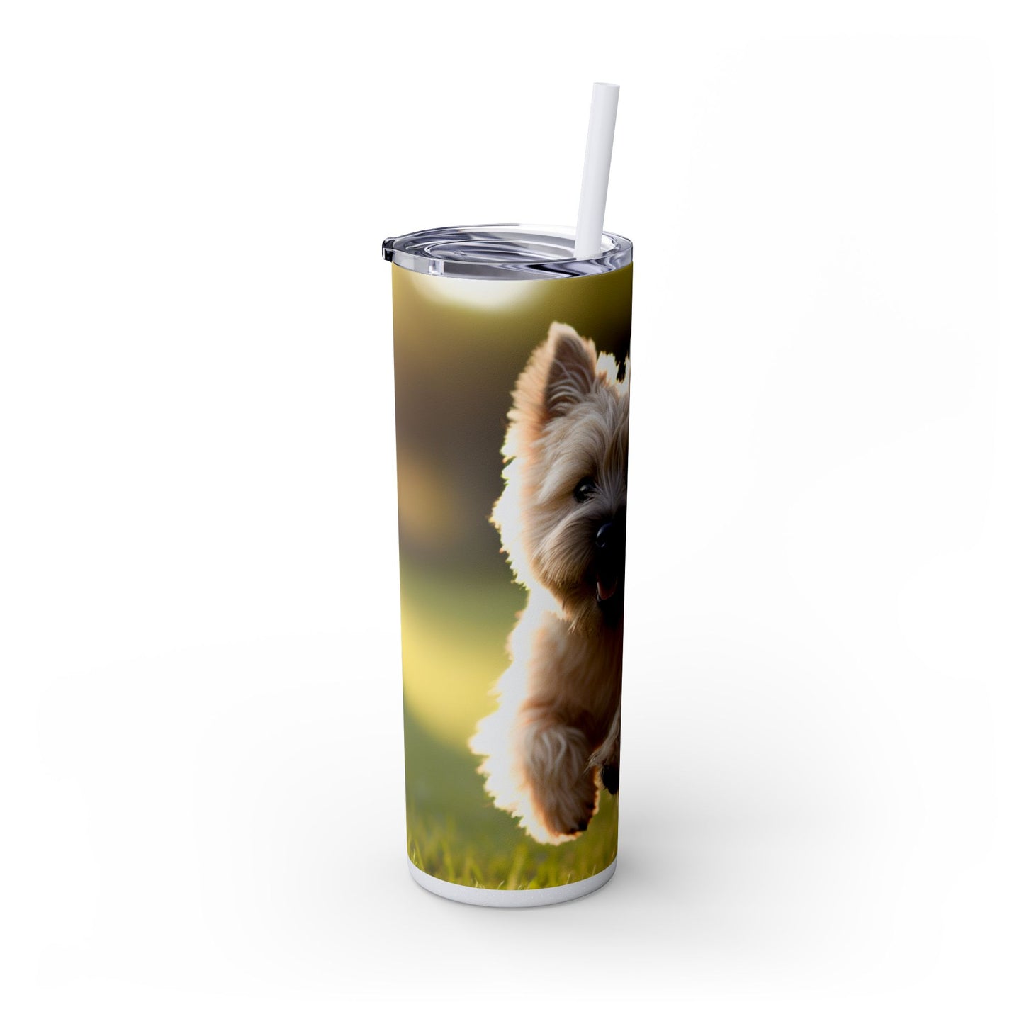 Cairn Terrier Tumbler with Straw, 20oz