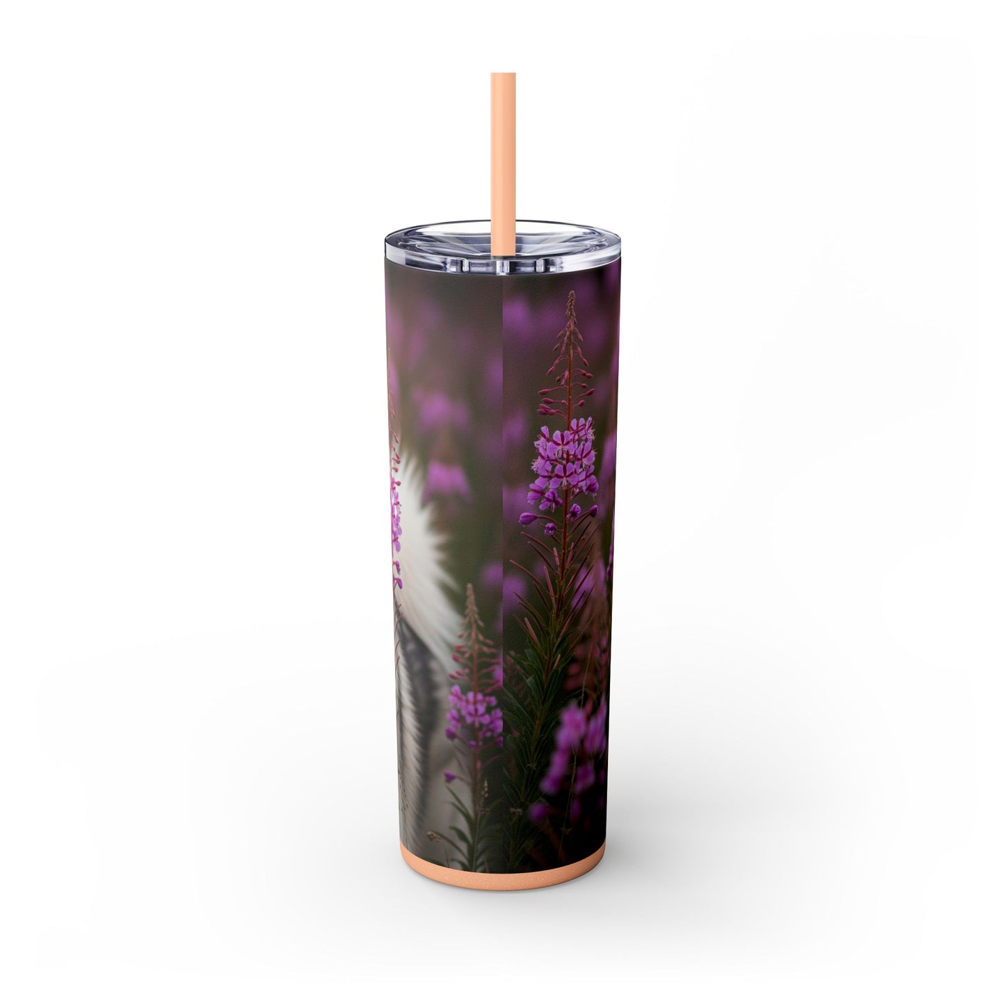 Alaskan Malamute Skinny Tumbler with Straw, 20oz