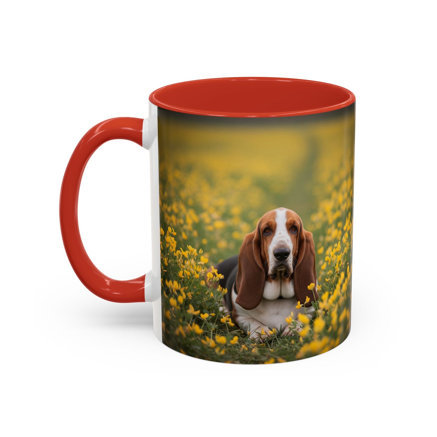 Basset Hound Accent Coffee Mug - Perfect Gift for Dog Lovers