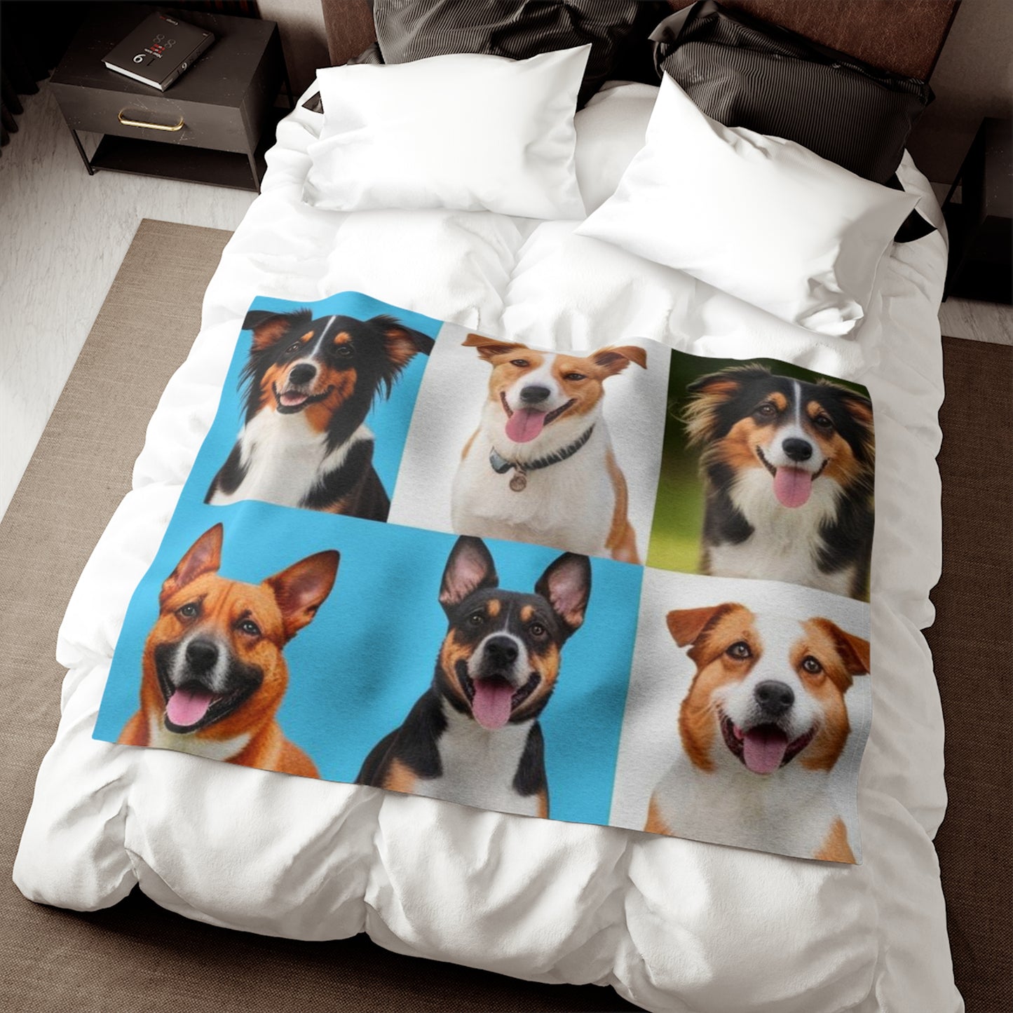 Medium Dogs Sweatshirt Blanket