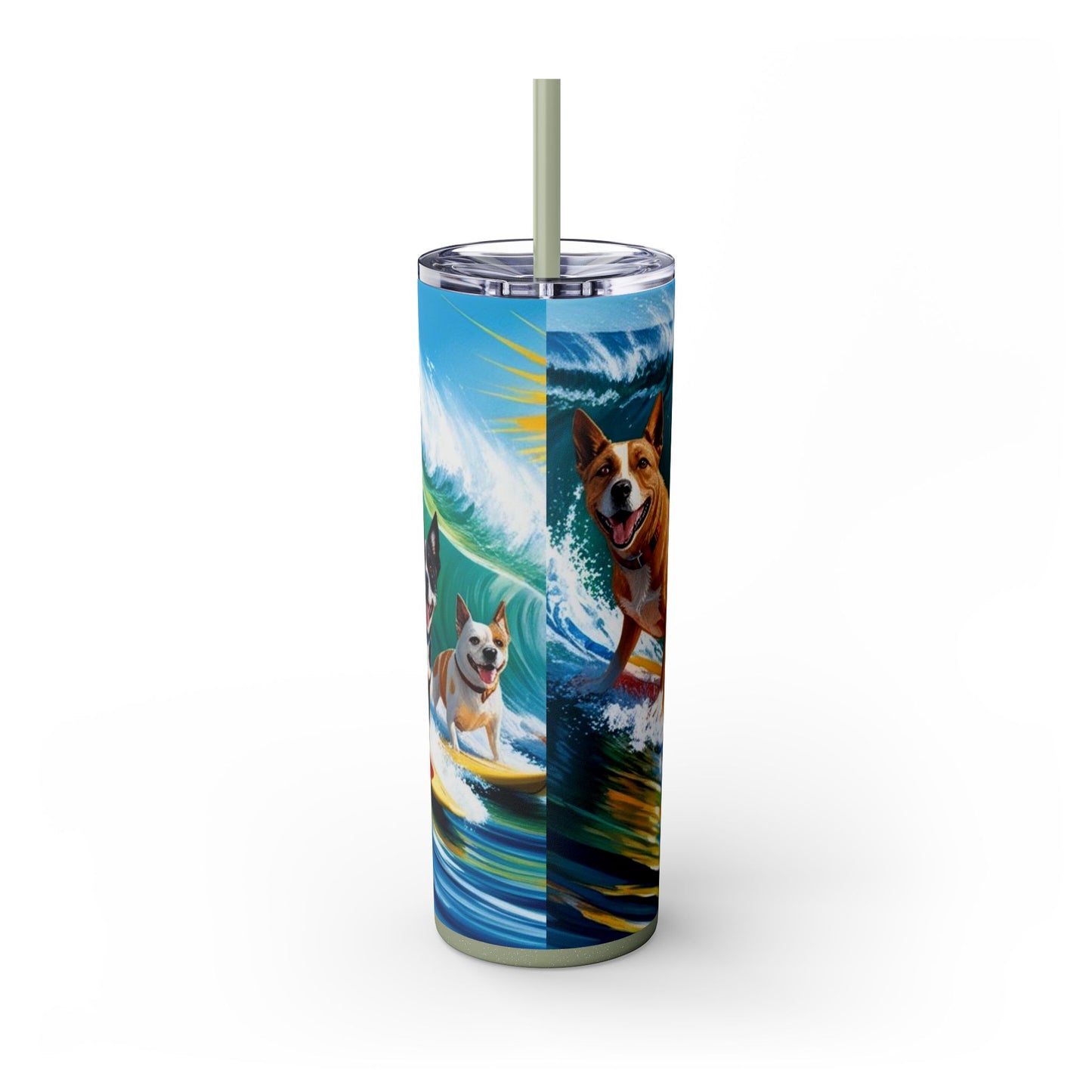 Surf Dogs Tumbler with Straw, 20oz