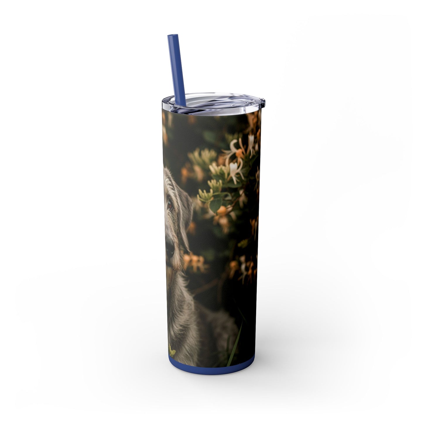 Otterhound Skinny Tumbler with Straw, 20oz
