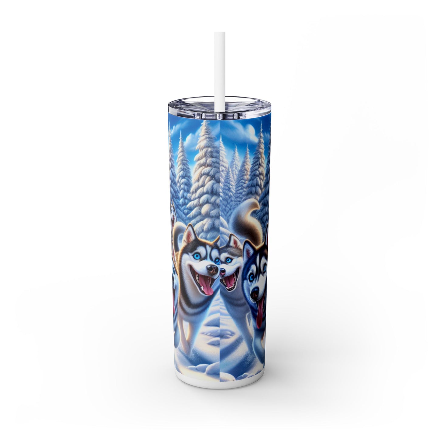 Siberian Husky Tumbler with Straw, 20oz